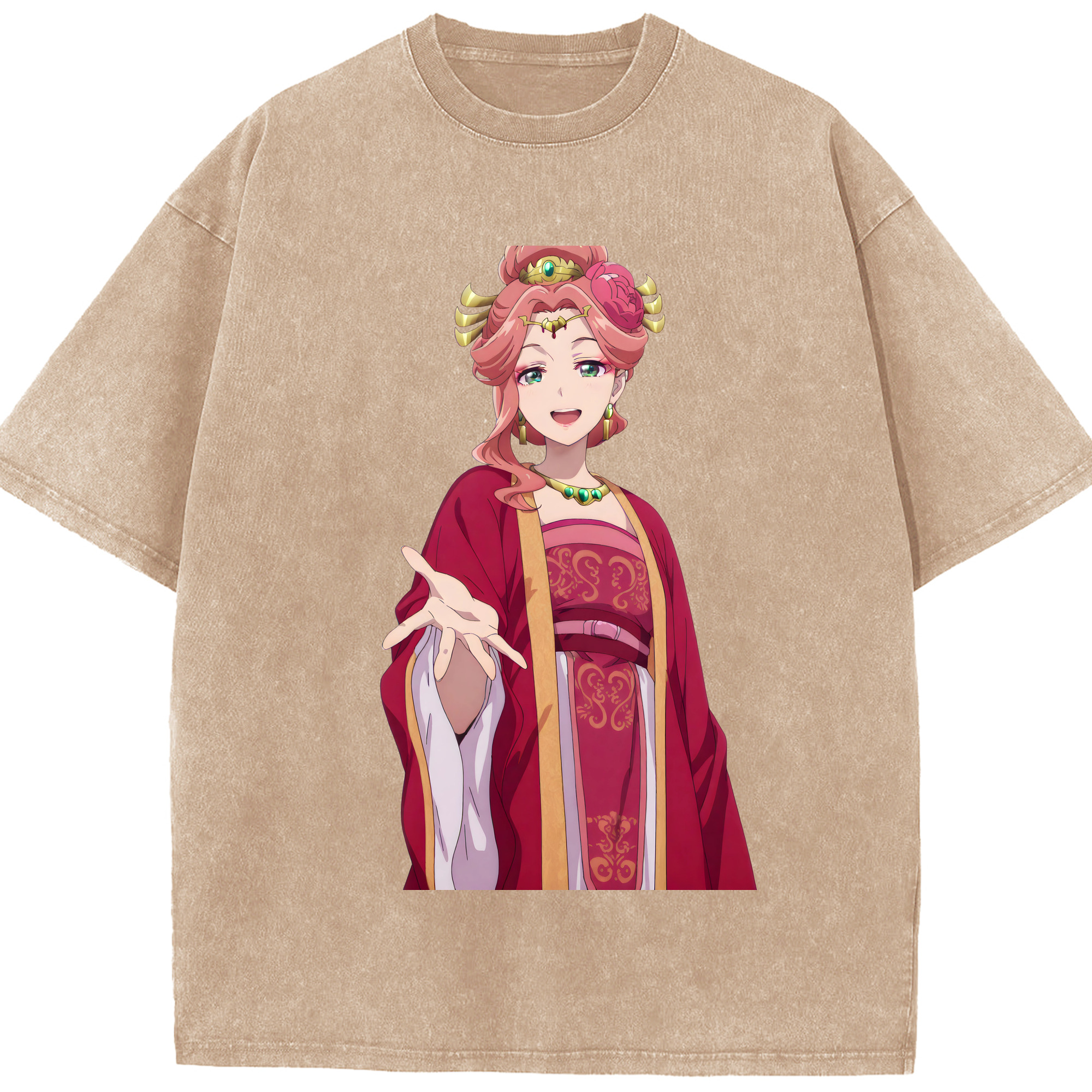 （画像用） 薬屋のひとりごと The Apothecary Diaries 綿100% ヴィンテージ風 半袖Tシャツ（フロントプリント）