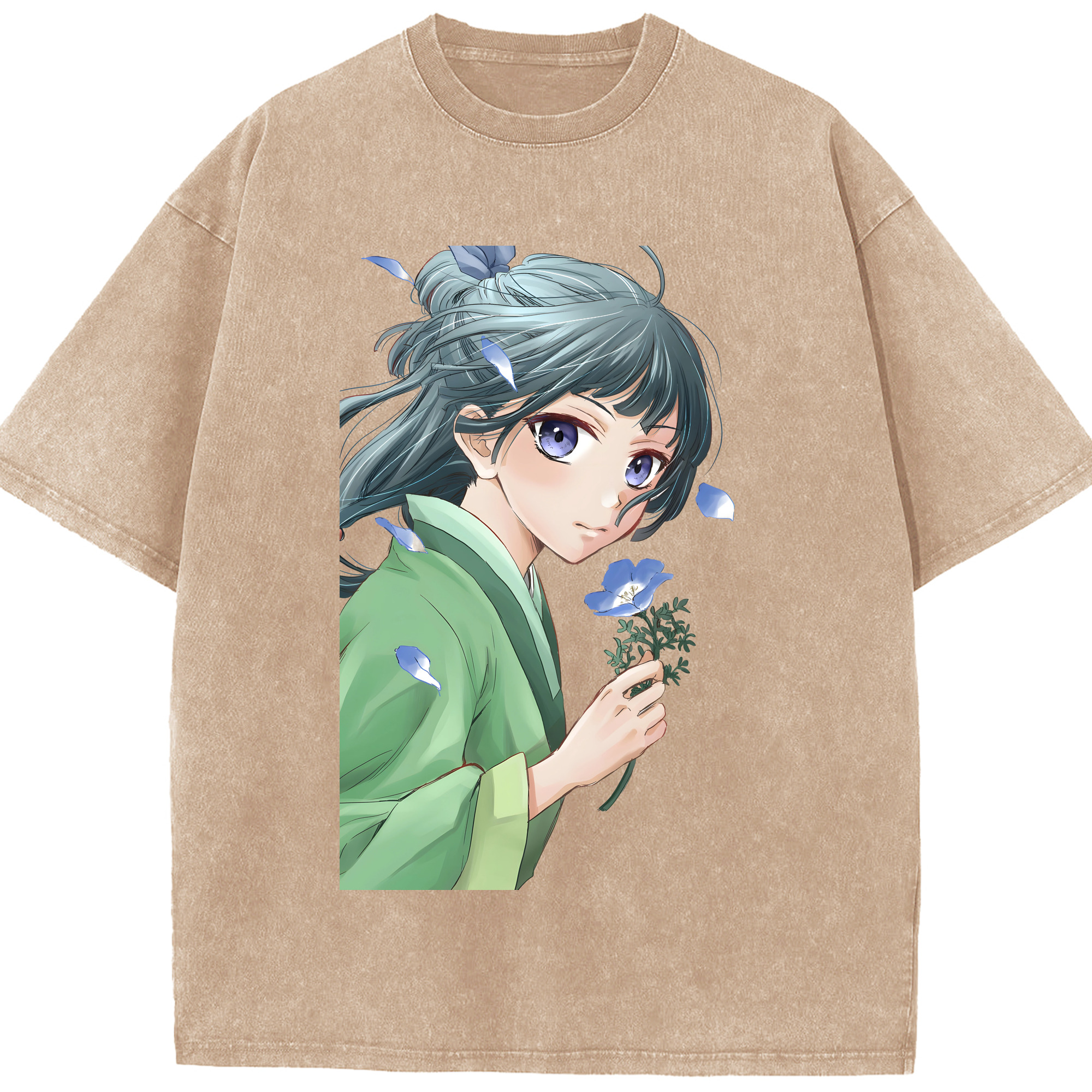 （画像用） 薬屋のひとりごと The Apothecary Diaries 綿100% ヴィンテージ風 半袖Tシャツ（フロントプリント）