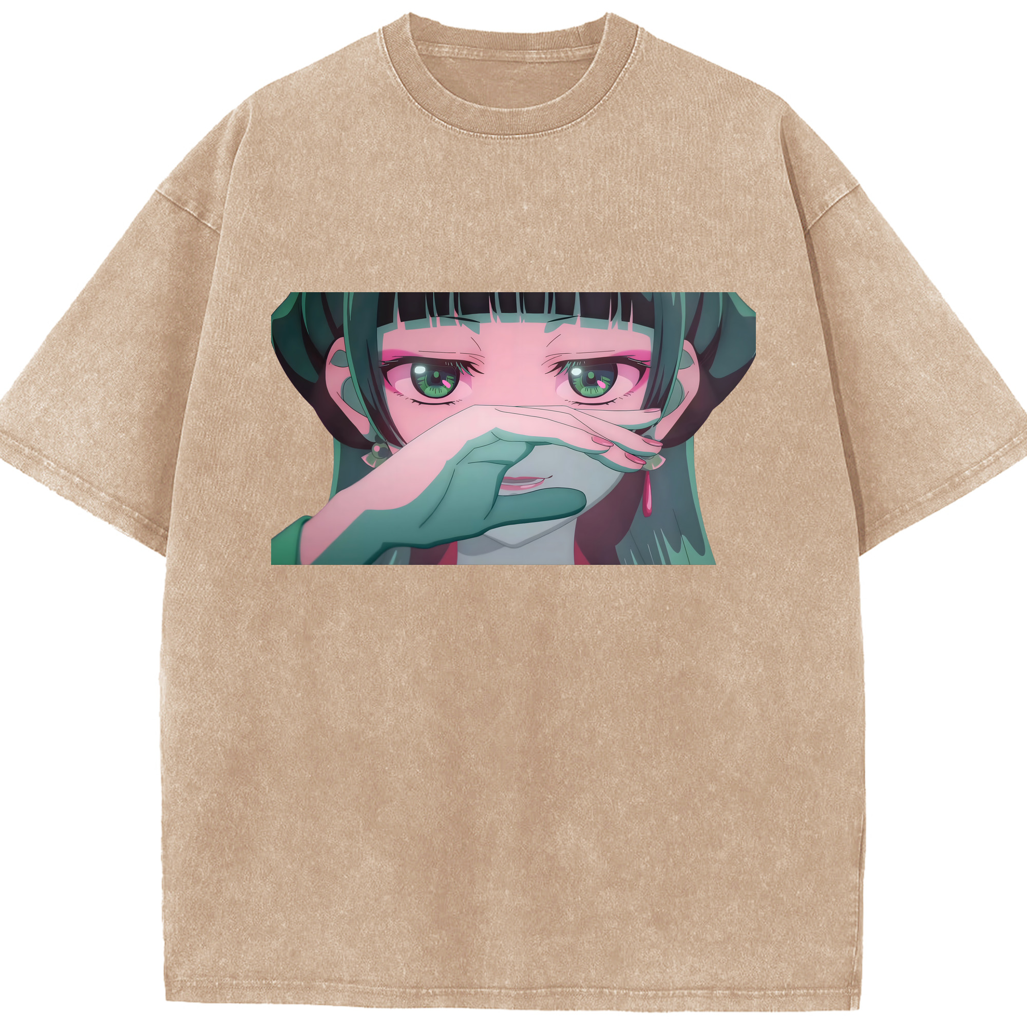 （画像用） 薬屋のひとりごと The Apothecary Diaries 綿100% ヴィンテージ風 半袖Tシャツ（フロントプリント）
