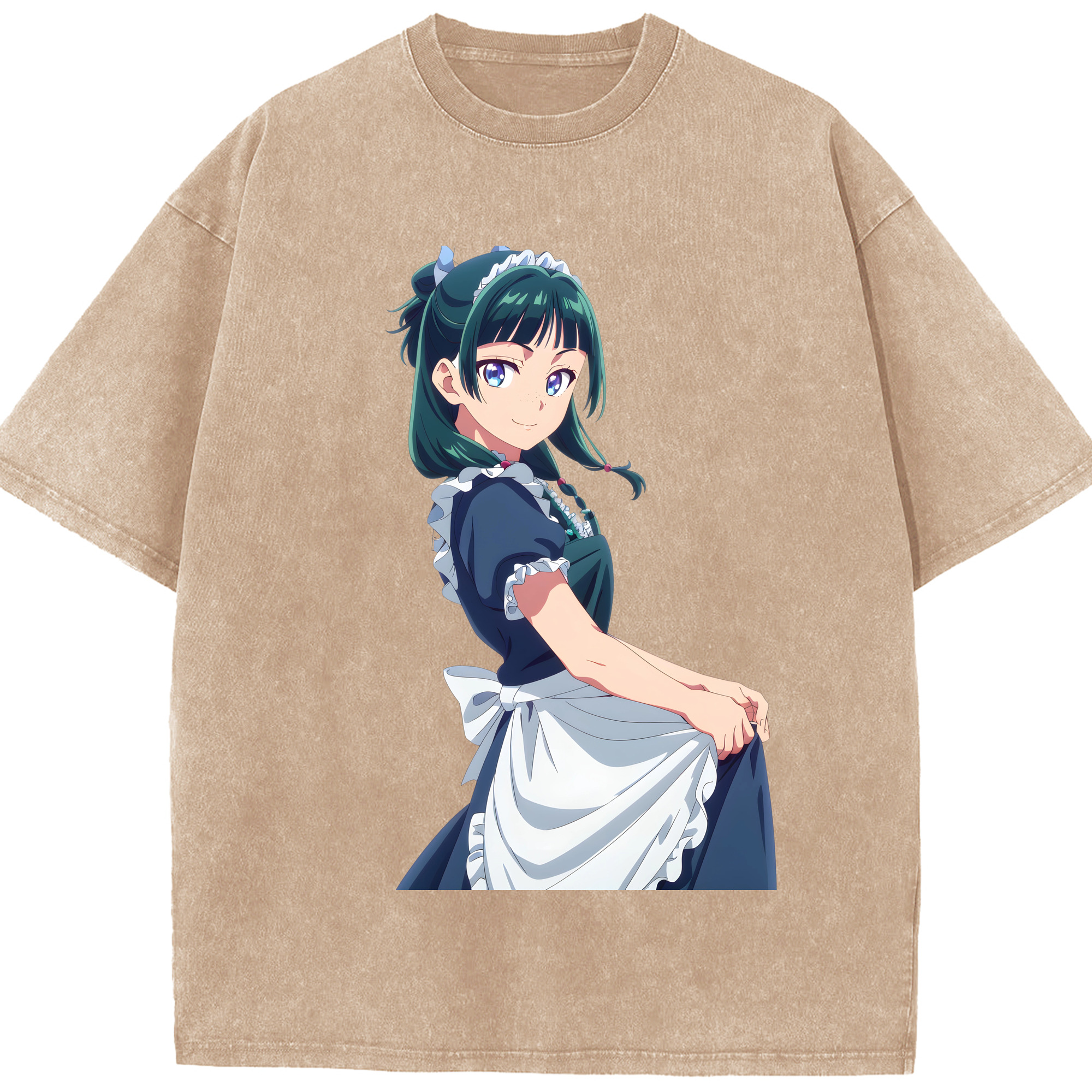 （画像用） 薬屋のひとりごと The Apothecary Diaries 綿100% ヴィンテージ風 半袖Tシャツ（フロントプリント）