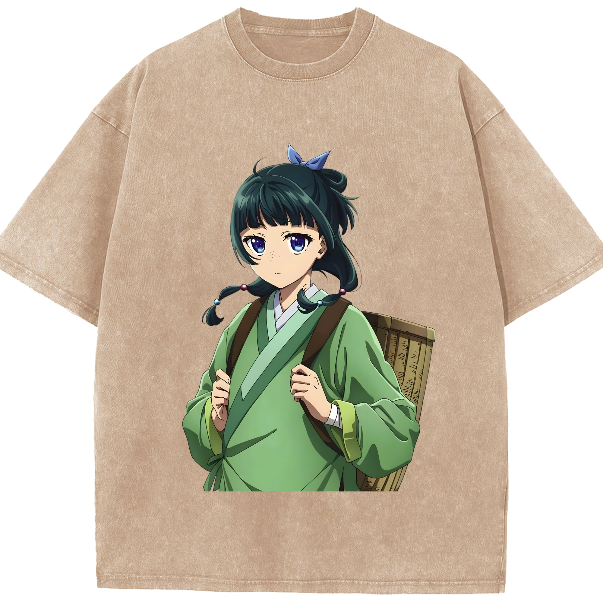 （画像用） 薬屋のひとりごと The Apothecary Diaries 綿100% ヴィンテージ風 半袖Tシャツ（フロントプリント）