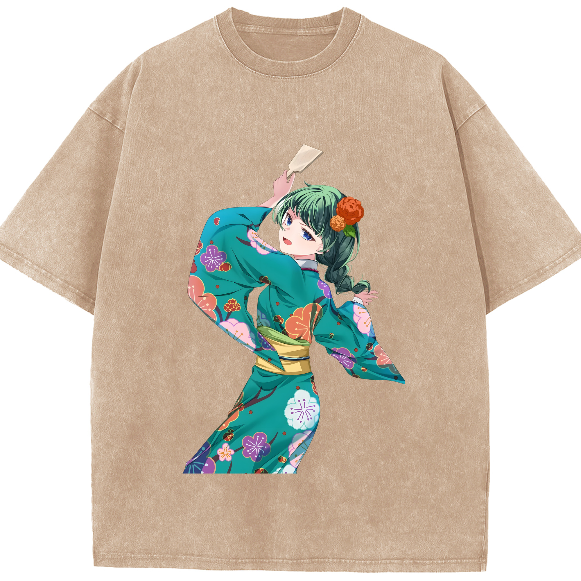 （画像用） 薬屋のひとりごと The Apothecary Diaries 綿100% ヴィンテージ風 半袖Tシャツ（フロントプリント）