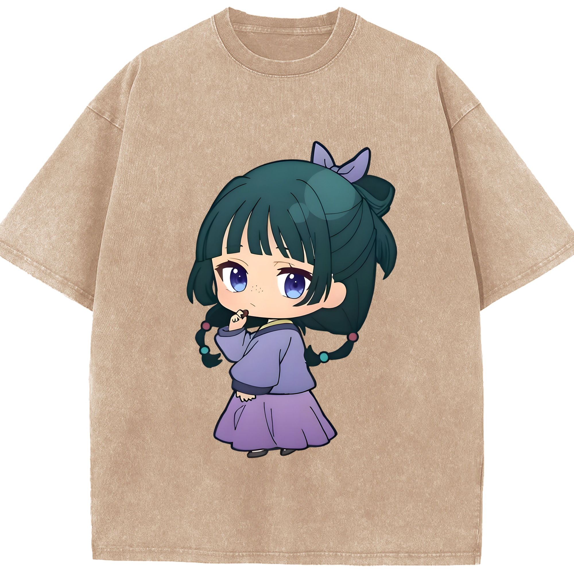 （画像用） 薬屋のひとりごと The Apothecary Diaries 綿100% ヴィンテージ風 半袖Tシャツ（フロントプリント）
