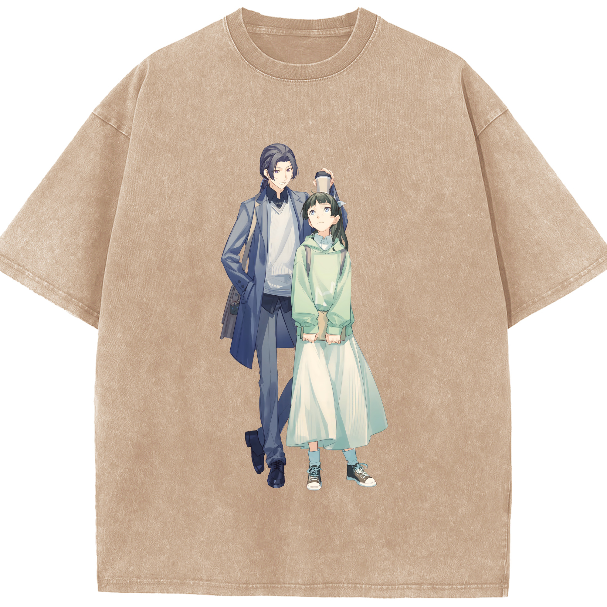 （画像用） 薬屋のひとりごと The Apothecary Diaries 綿100% ヴィンテージ風 半袖Tシャツ（フロントプリント）
