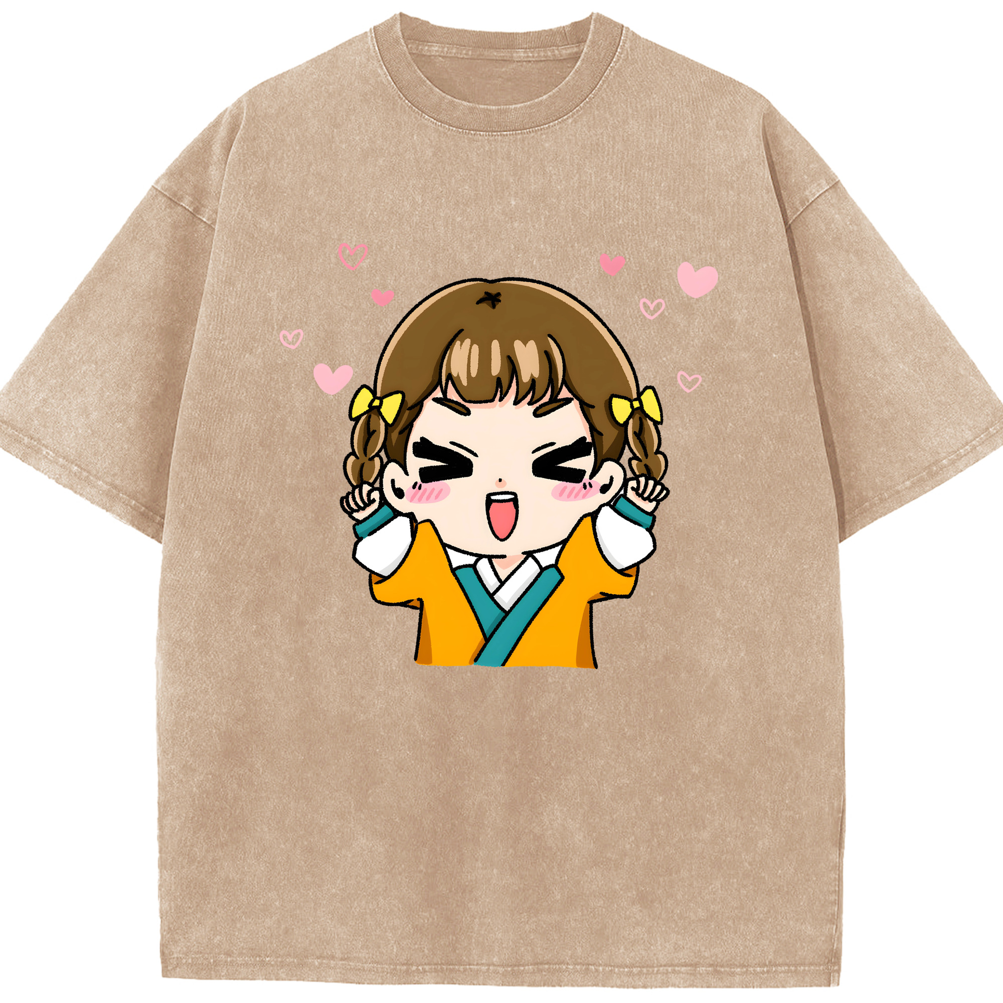 （画像用） 薬屋のひとりごと The Apothecary Diaries 綿100% ヴィンテージ風 半袖Tシャツ（フロントプリント）
