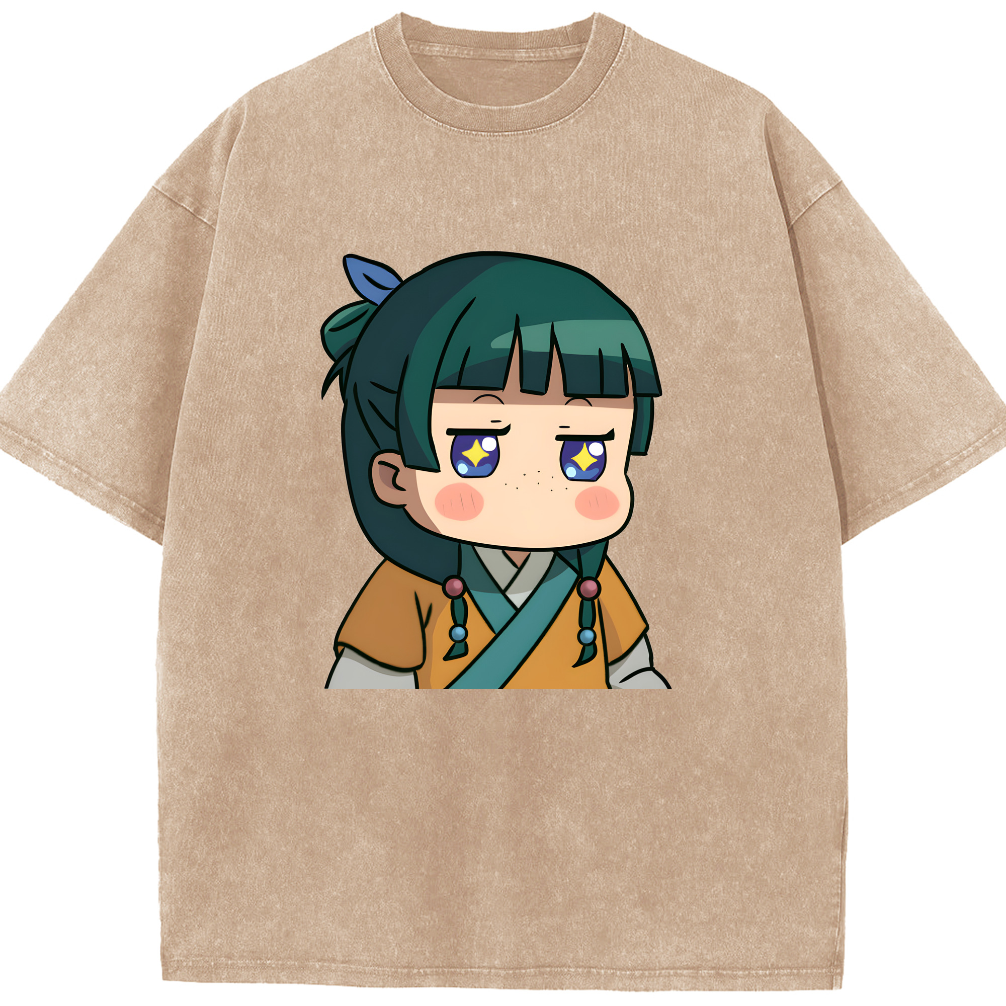 （画像用） 薬屋のひとりごと The Apothecary Diaries 綿100% ヴィンテージ風 半袖Tシャツ（フロントプリント）