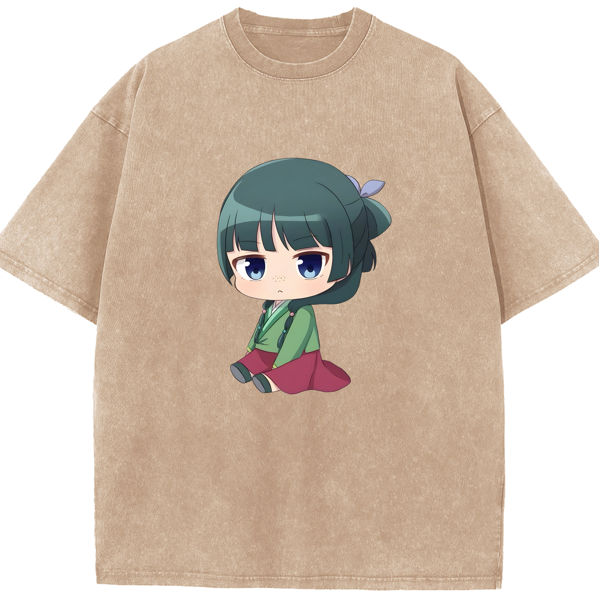 （画像用） 薬屋のひとりごと The Apothecary Diaries 綿100% ヴィンテージ風 半袖Tシャツ（フロントプリント）