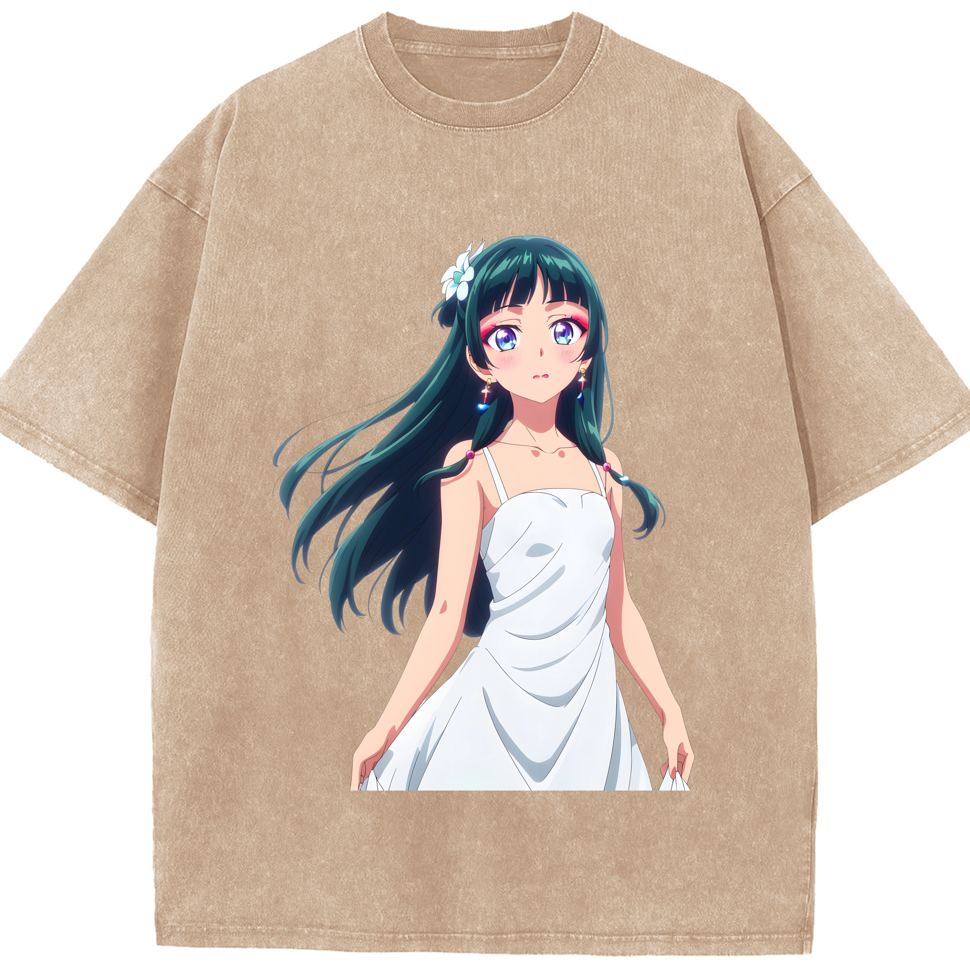 （画像用） 薬屋のひとりごと The Apothecary Diaries 綿100% ヴィンテージ風 半袖Tシャツ（フロントプリント）