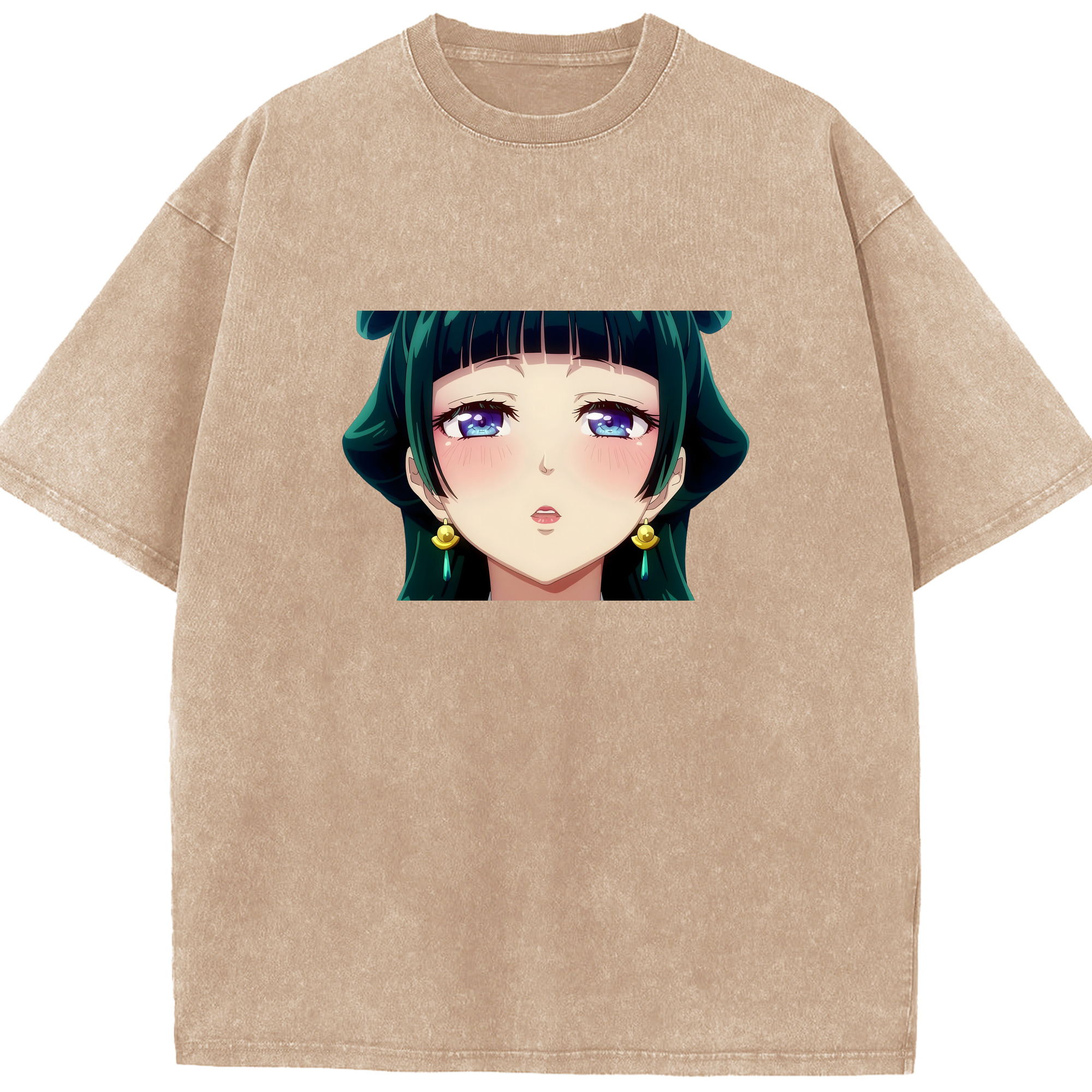 （画像用） 薬屋のひとりごと The Apothecary Diaries 綿100% ヴィンテージ風 半袖Tシャツ（フロントプリント）