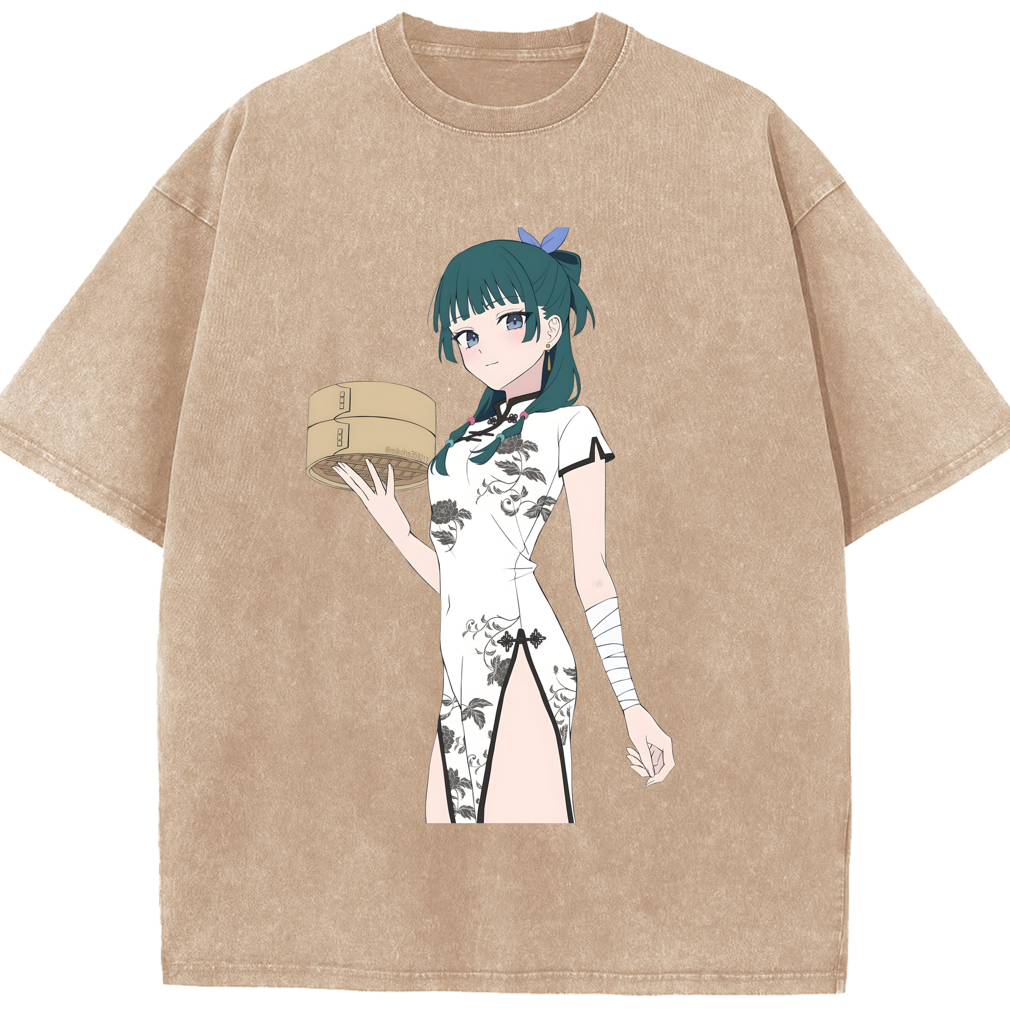 （画像用） 薬屋のひとりごと The Apothecary Diaries 綿100% ヴィンテージ風 半袖Tシャツ（フロントプリント）