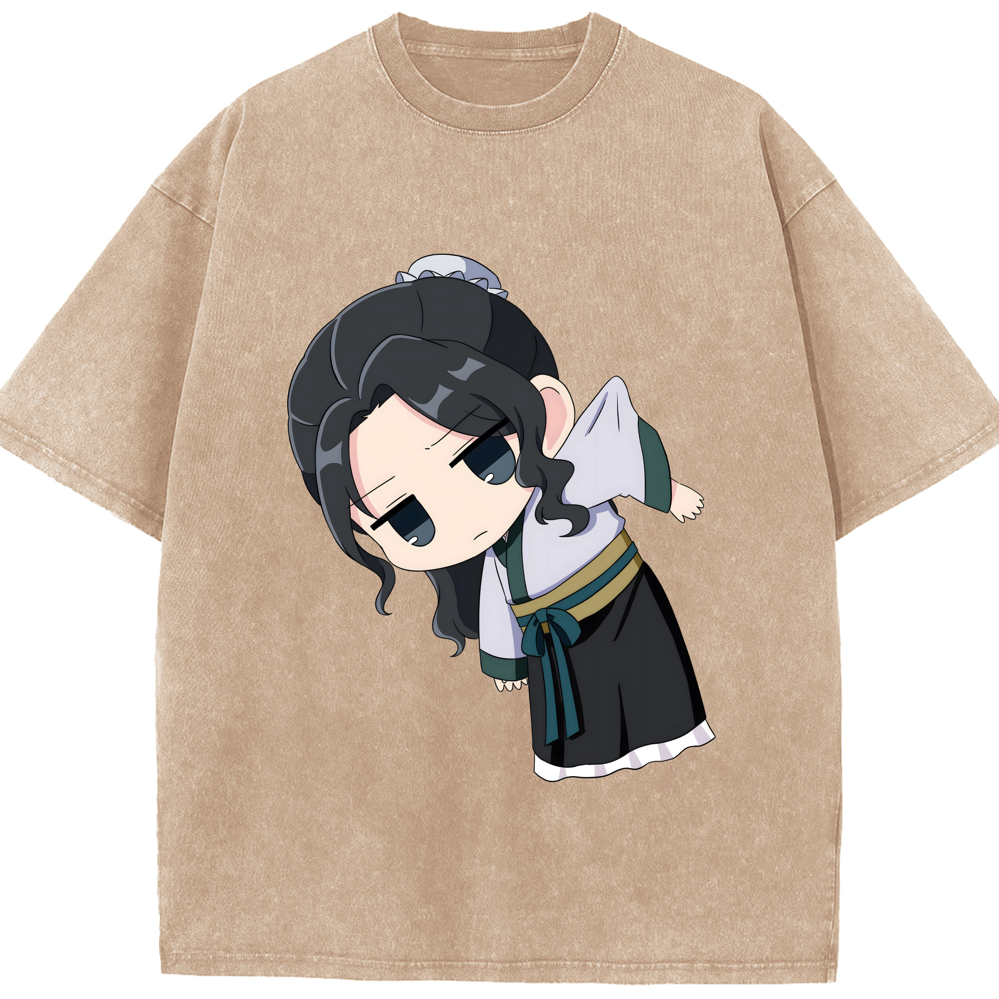 （画像用） 薬屋のひとりごと The Apothecary Diaries 綿100% ヴィンテージ風 半袖Tシャツ（フロントプリント）