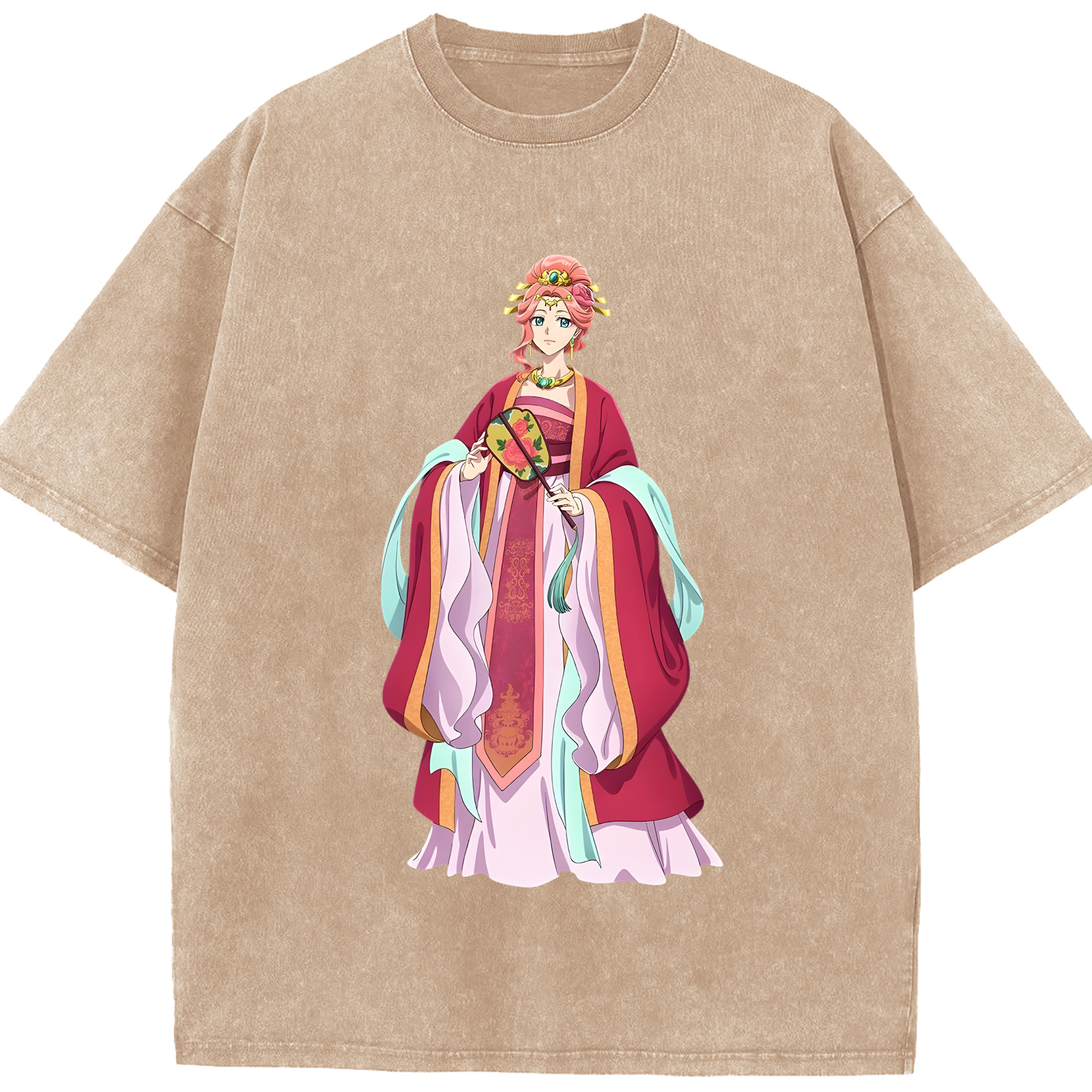 （画像用） 薬屋のひとりごと The Apothecary Diaries 綿100% ヴィンテージ風 半袖Tシャツ（フロントプリント）