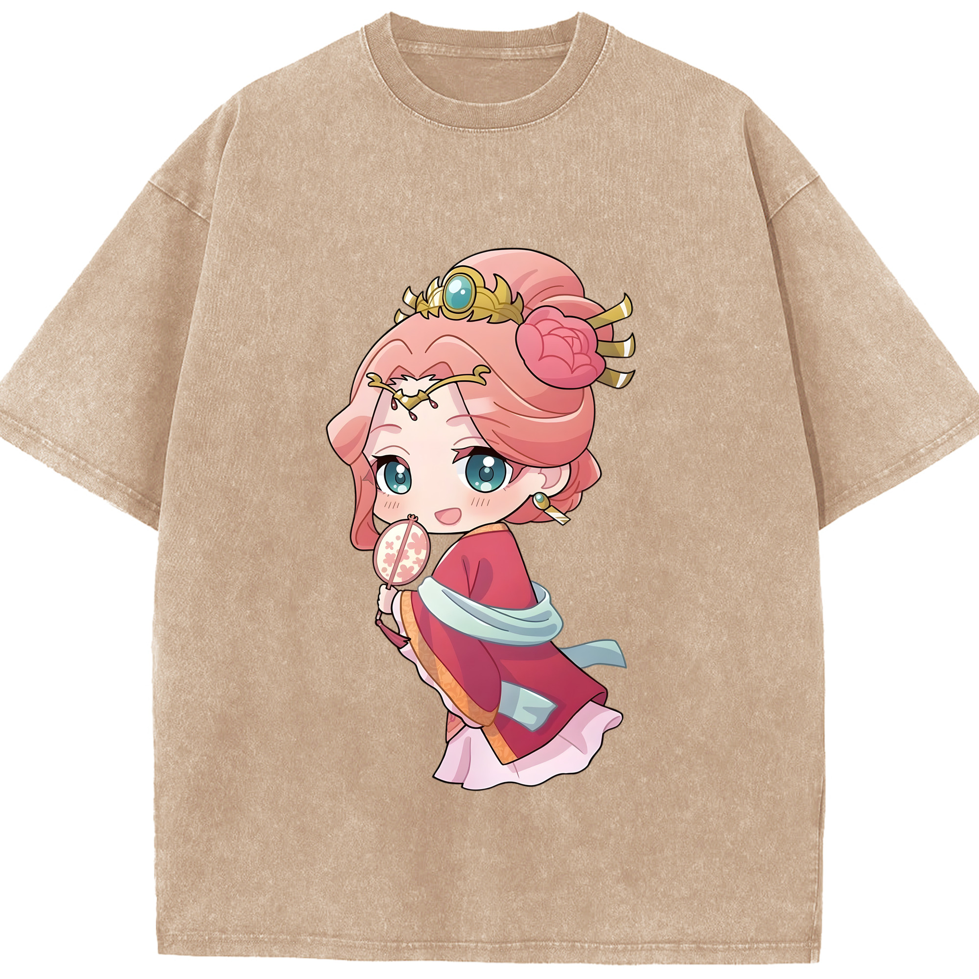 （画像用） 薬屋のひとりごと The Apothecary Diaries 綿100% ヴィンテージ風 半袖Tシャツ（フロントプリント）