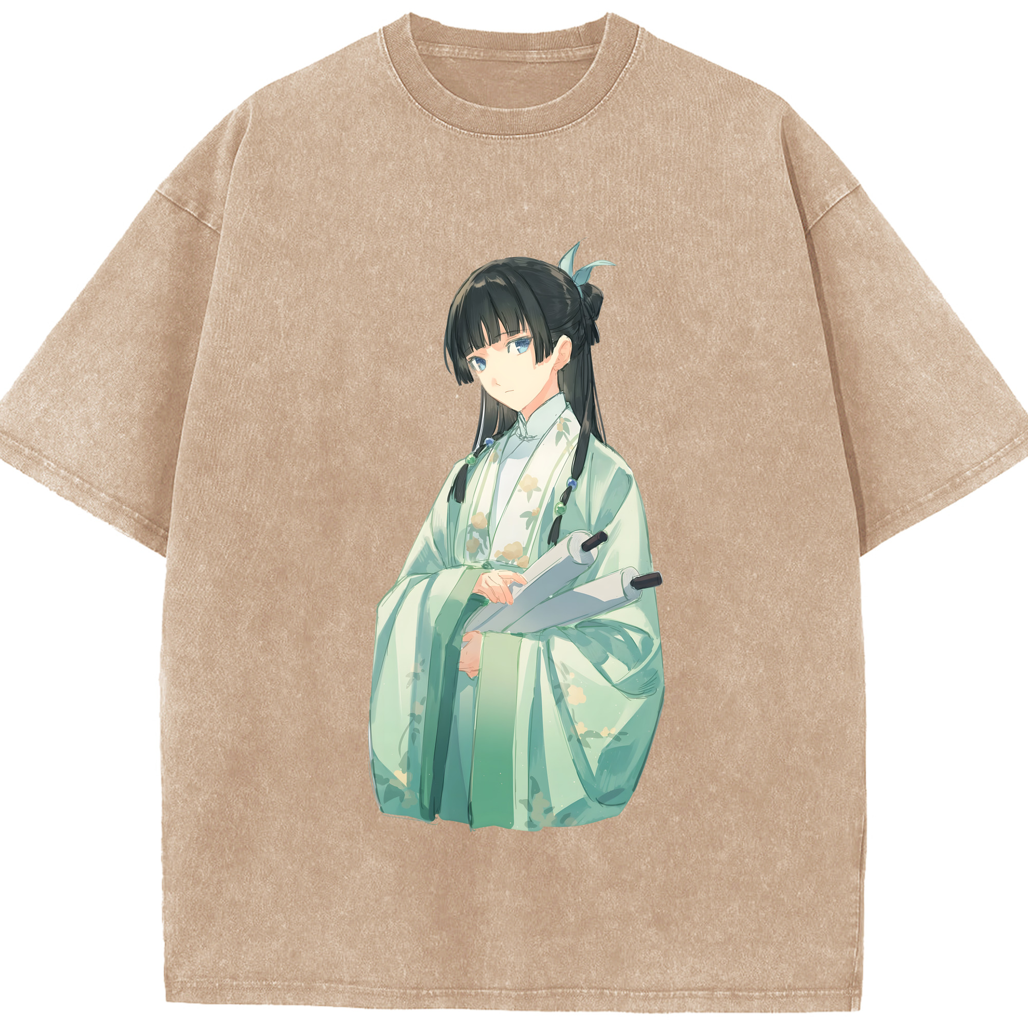 （画像用） 薬屋のひとりごと The Apothecary Diaries 綿100% ヴィンテージ風 半袖Tシャツ（フロントプリント）