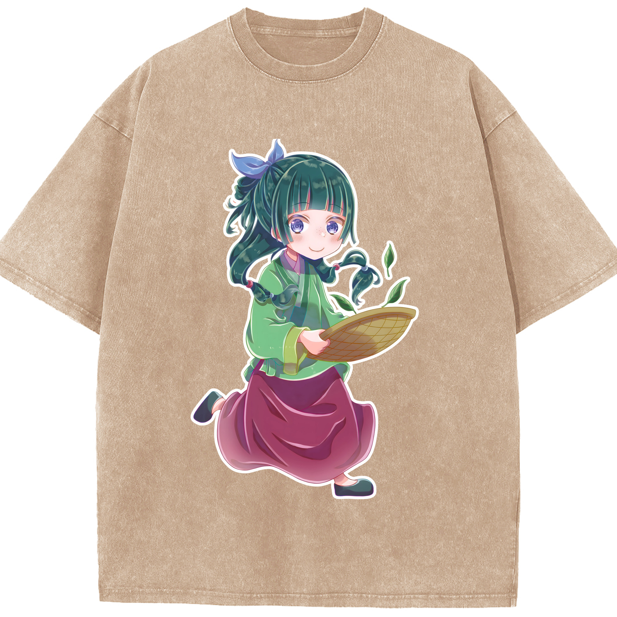（画像用） 薬屋のひとりごと The Apothecary Diaries 綿100% ヴィンテージ風 半袖Tシャツ（フロントプリント）