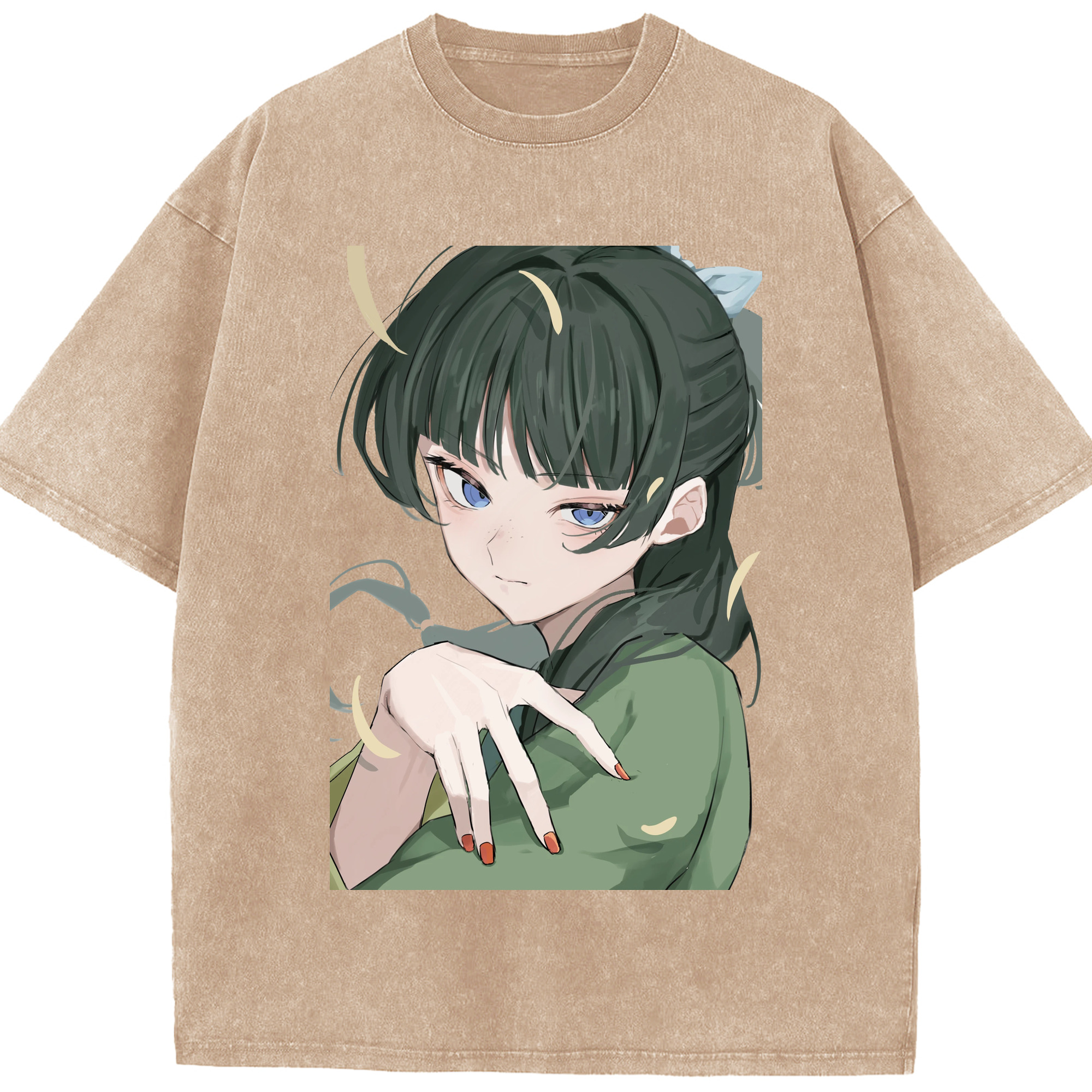 （画像用） 薬屋のひとりごと The Apothecary Diaries 綿100% ヴィンテージ風 半袖Tシャツ（フロントプリント）