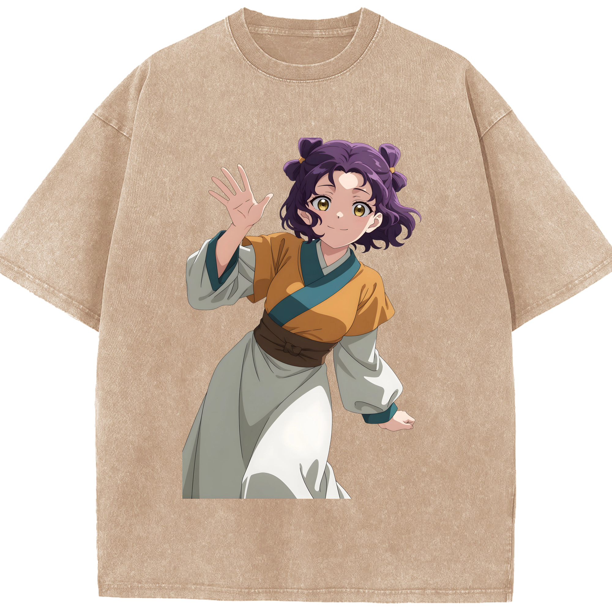 （画像用） 薬屋のひとりごと The Apothecary Diaries 綿100% ヴィンテージ風 半袖Tシャツ（フロントプリント）