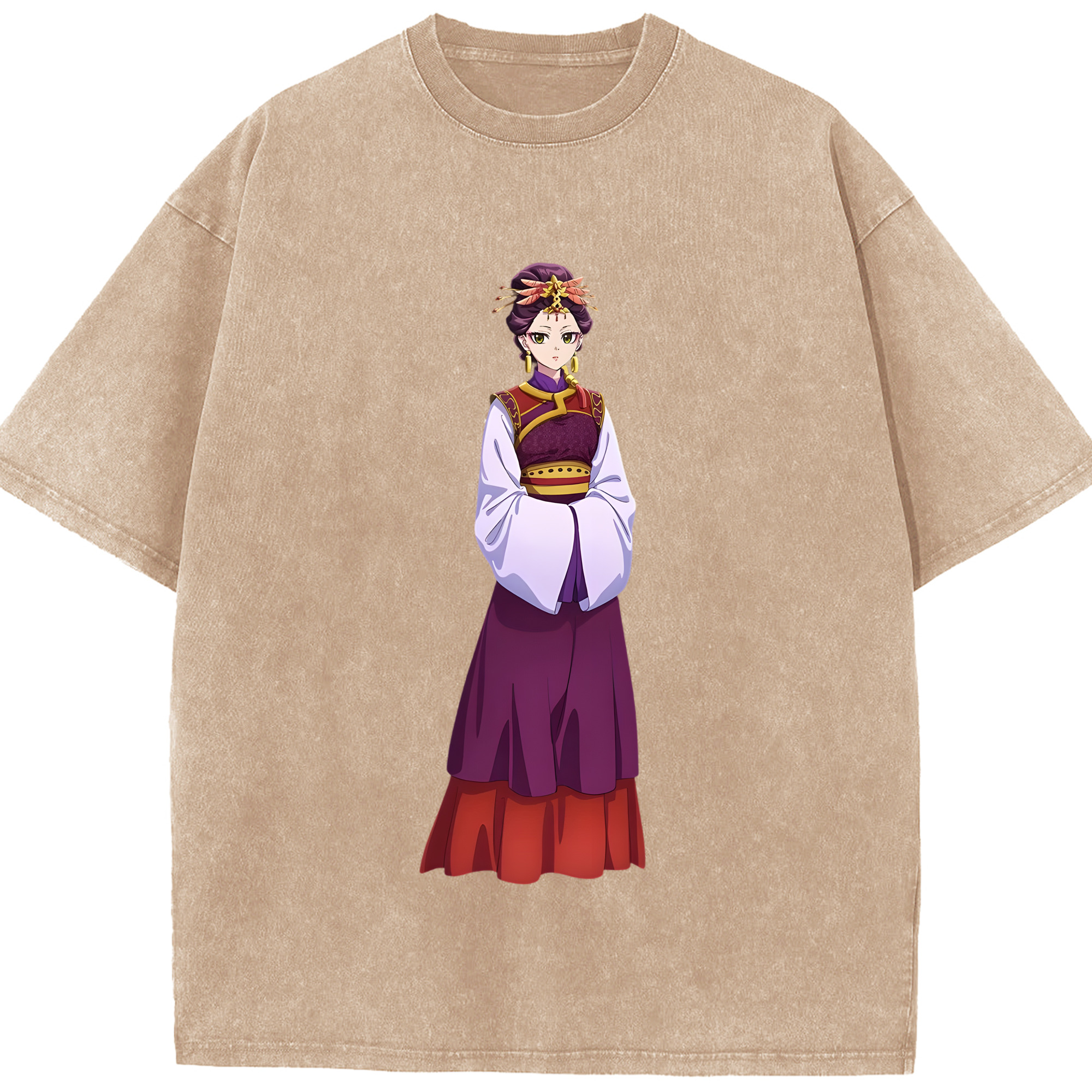 （画像用） 薬屋のひとりごと The Apothecary Diaries 綿100% ヴィンテージ風 半袖Tシャツ（フロントプリント）
