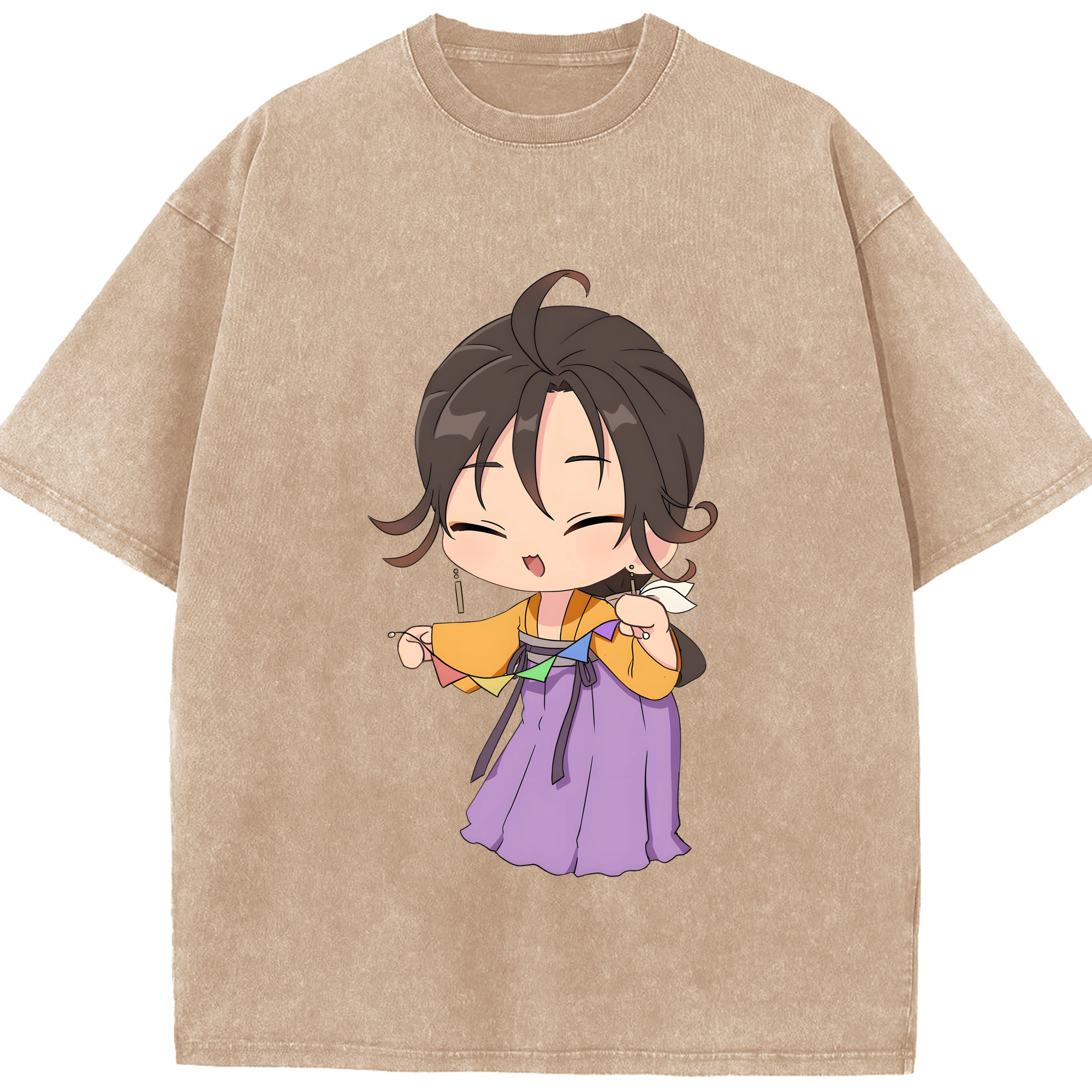（画像用） 薬屋のひとりごと The Apothecary Diaries 綿100% ヴィンテージ風 半袖Tシャツ（フロントプリント）