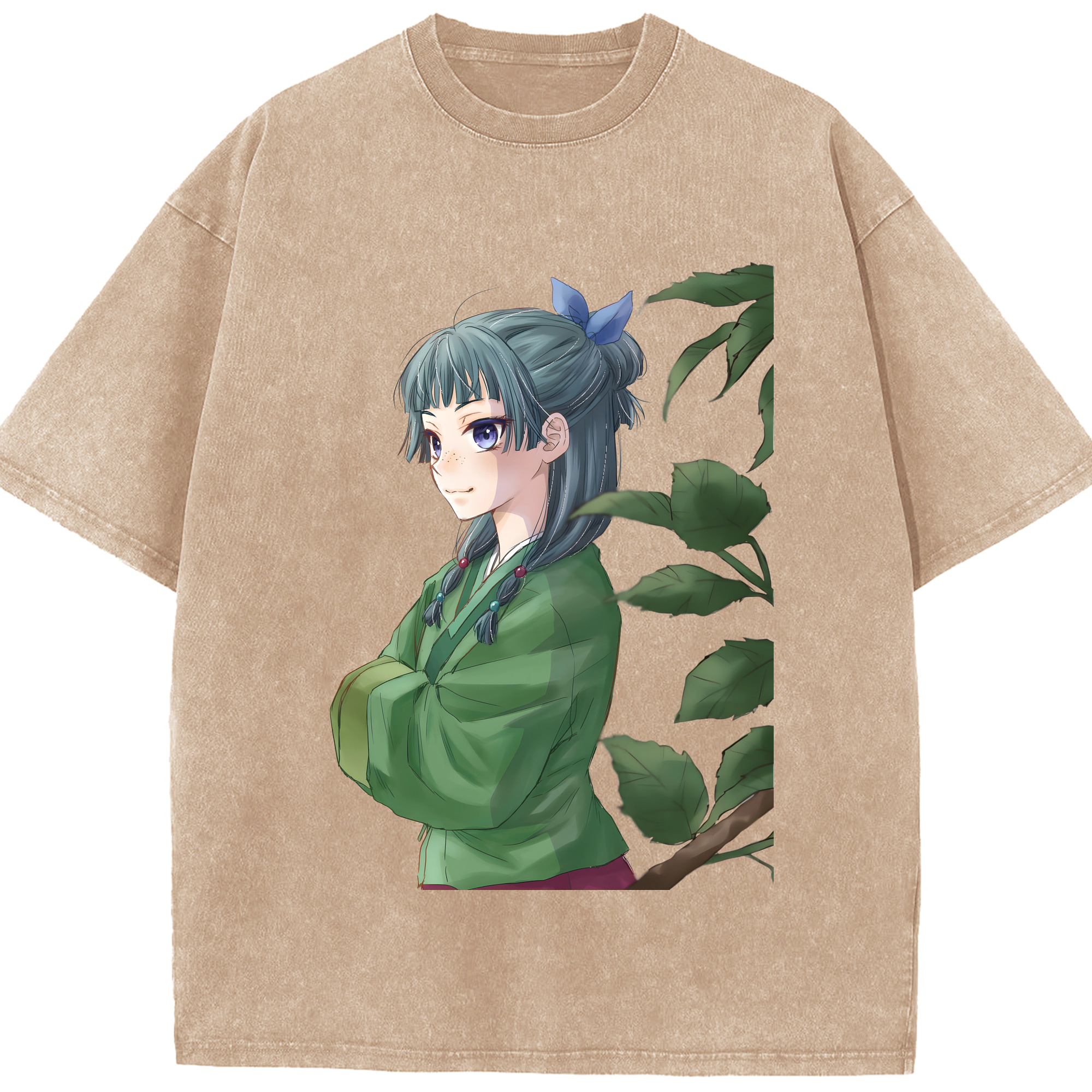 （画像用） 薬屋のひとりごと The Apothecary Diaries 綿100% ヴィンテージ風 半袖Tシャツ（フロントプリント）