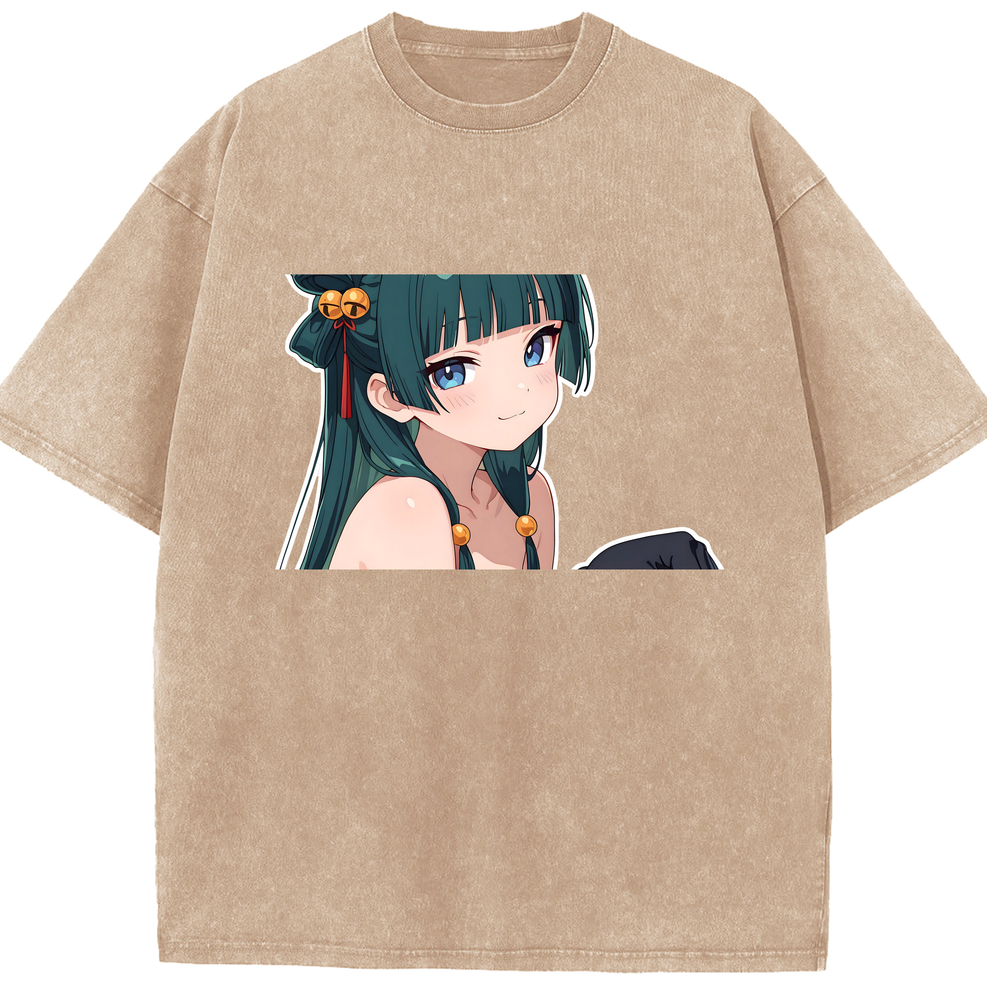（画像用） 薬屋のひとりごと The Apothecary Diaries 綿100% ヴィンテージ風 半袖Tシャツ（フロントプリント）