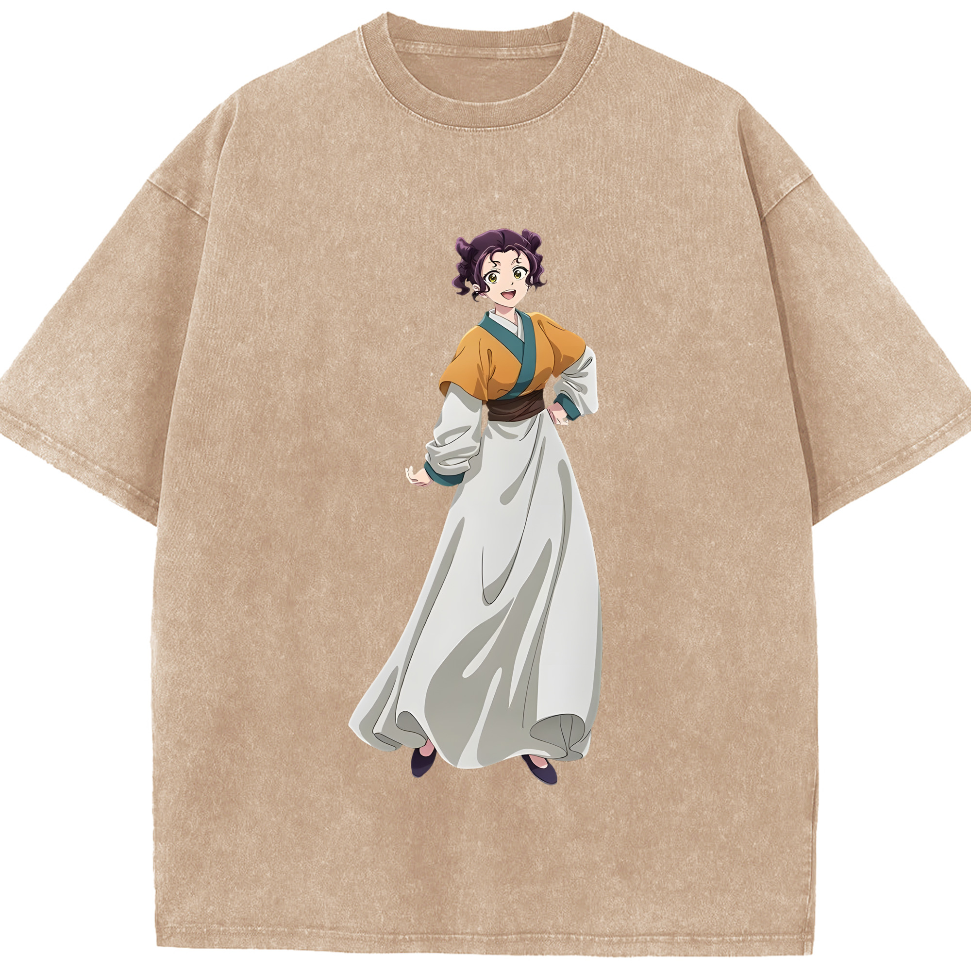 （画像用） 薬屋のひとりごと The Apothecary Diaries 綿100% ヴィンテージ風 半袖Tシャツ（フロントプリント）
