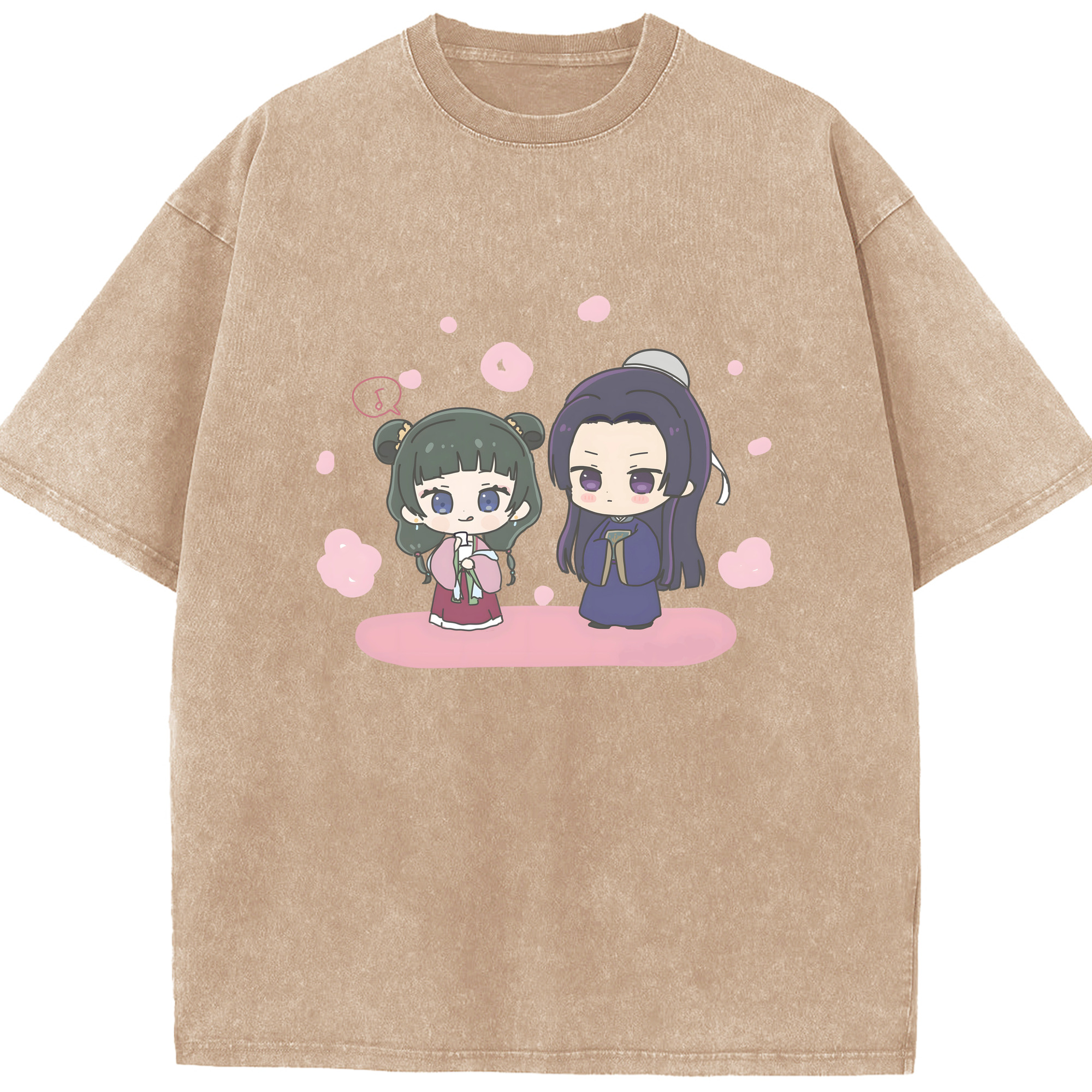 （画像用） 薬屋のひとりごと The Apothecary Diaries 綿100% ヴィンテージ風 半袖Tシャツ（フロントプリント）