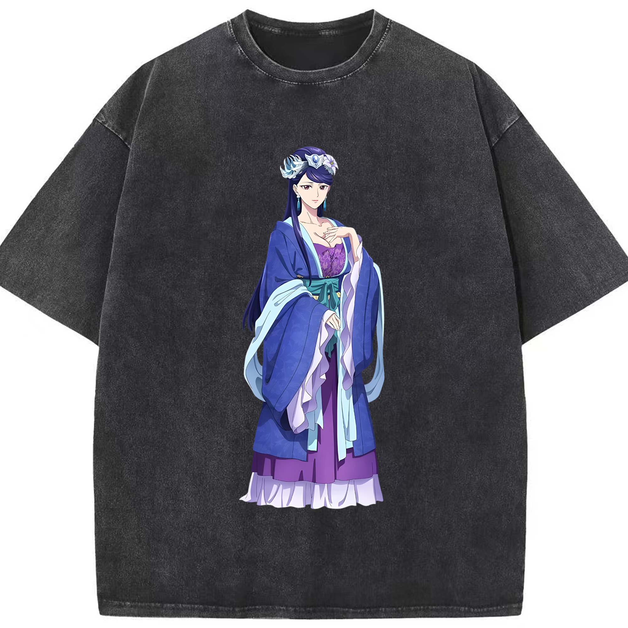 （画像用） 薬屋のひとりごと The Apothecary Diaries 綿100% ヴィンテージ風 半袖Tシャツ（フロントプリント）