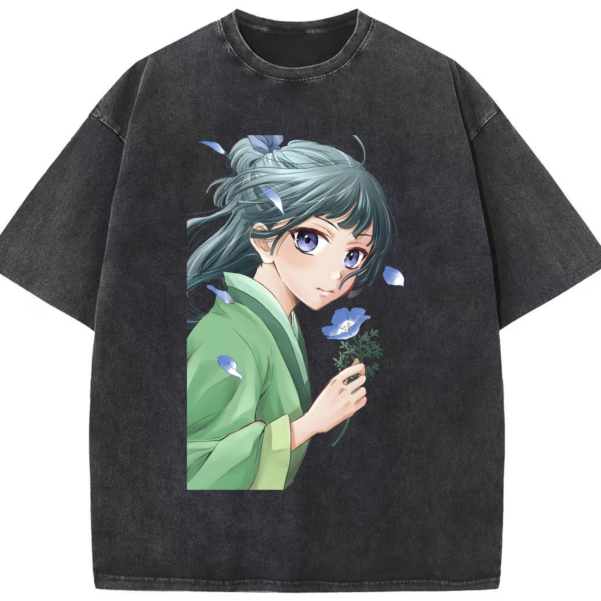（画像用） 薬屋のひとりごと The Apothecary Diaries 綿100% ヴィンテージ風 半袖Tシャツ（フロントプリント）