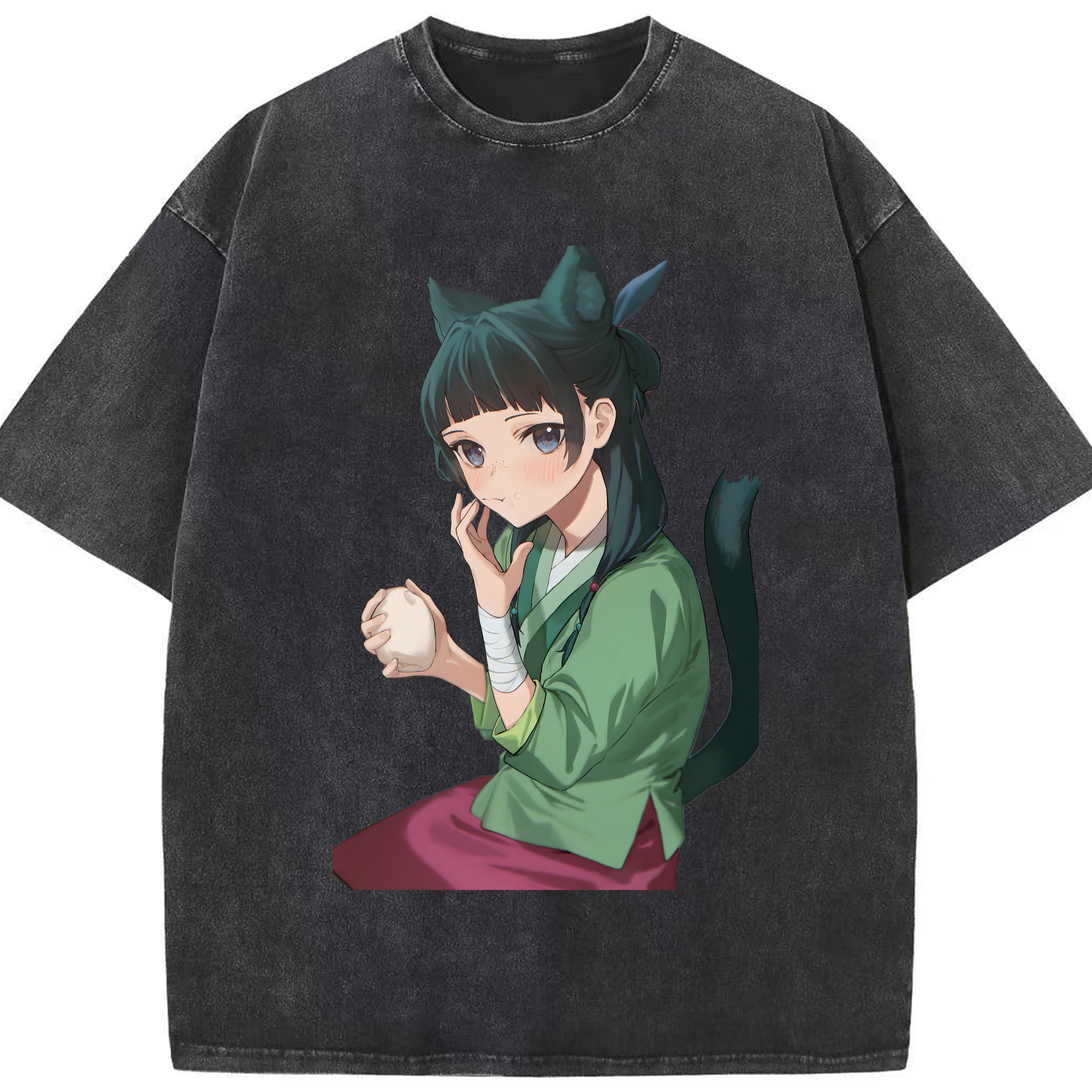 （画像用） 薬屋のひとりごと The Apothecary Diaries 綿100% ヴィンテージ風 半袖Tシャツ（フロントプリント）