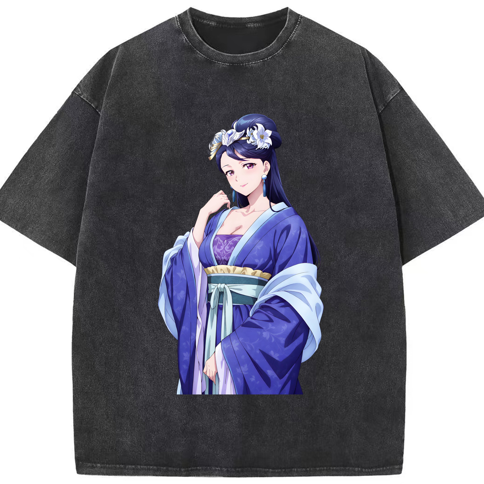 （画像用） 薬屋のひとりごと The Apothecary Diaries 綿100% ヴィンテージ風 半袖Tシャツ（フロントプリント）