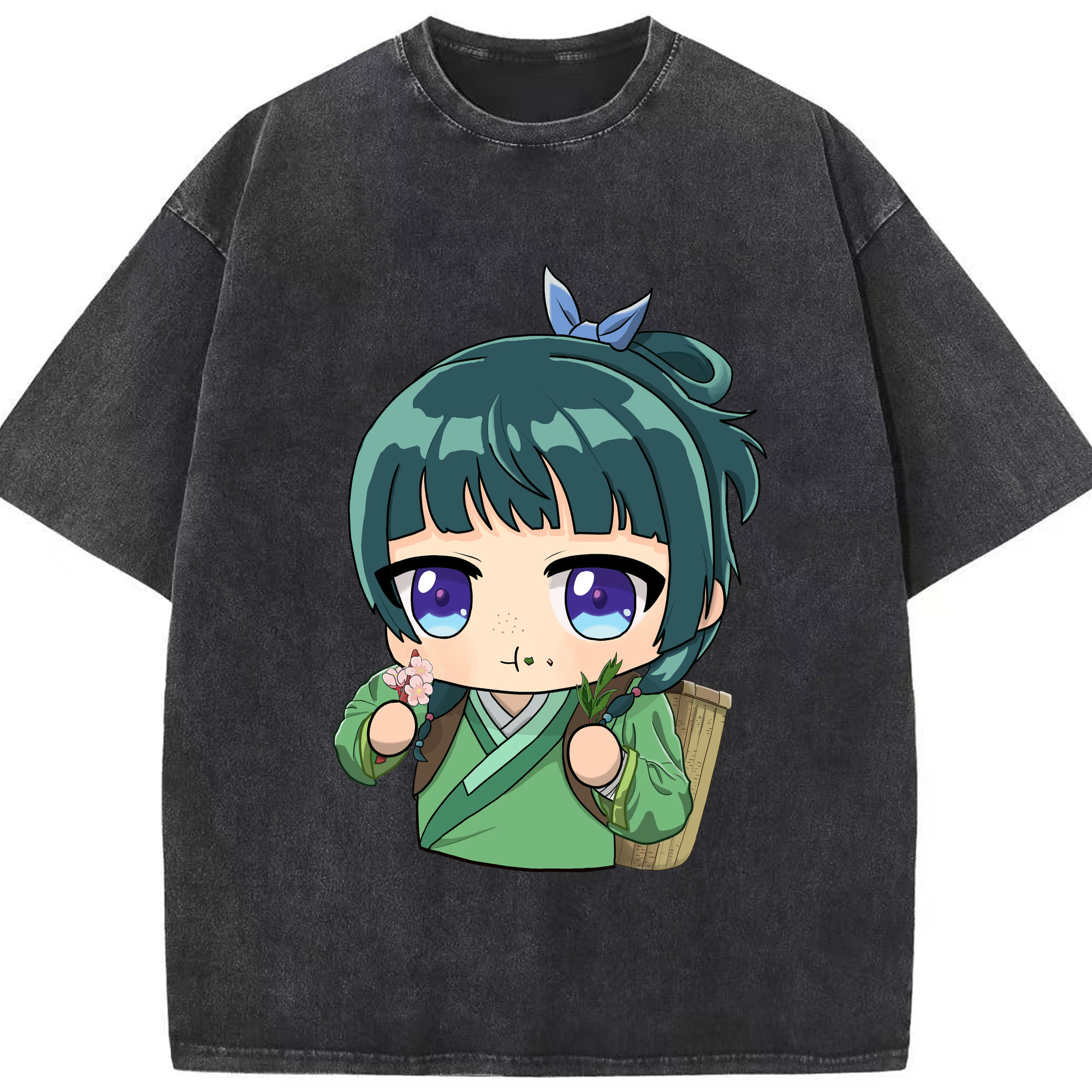 （画像用） 薬屋のひとりごと The Apothecary Diaries 綿100% ヴィンテージ風 半袖Tシャツ（フロントプリント）