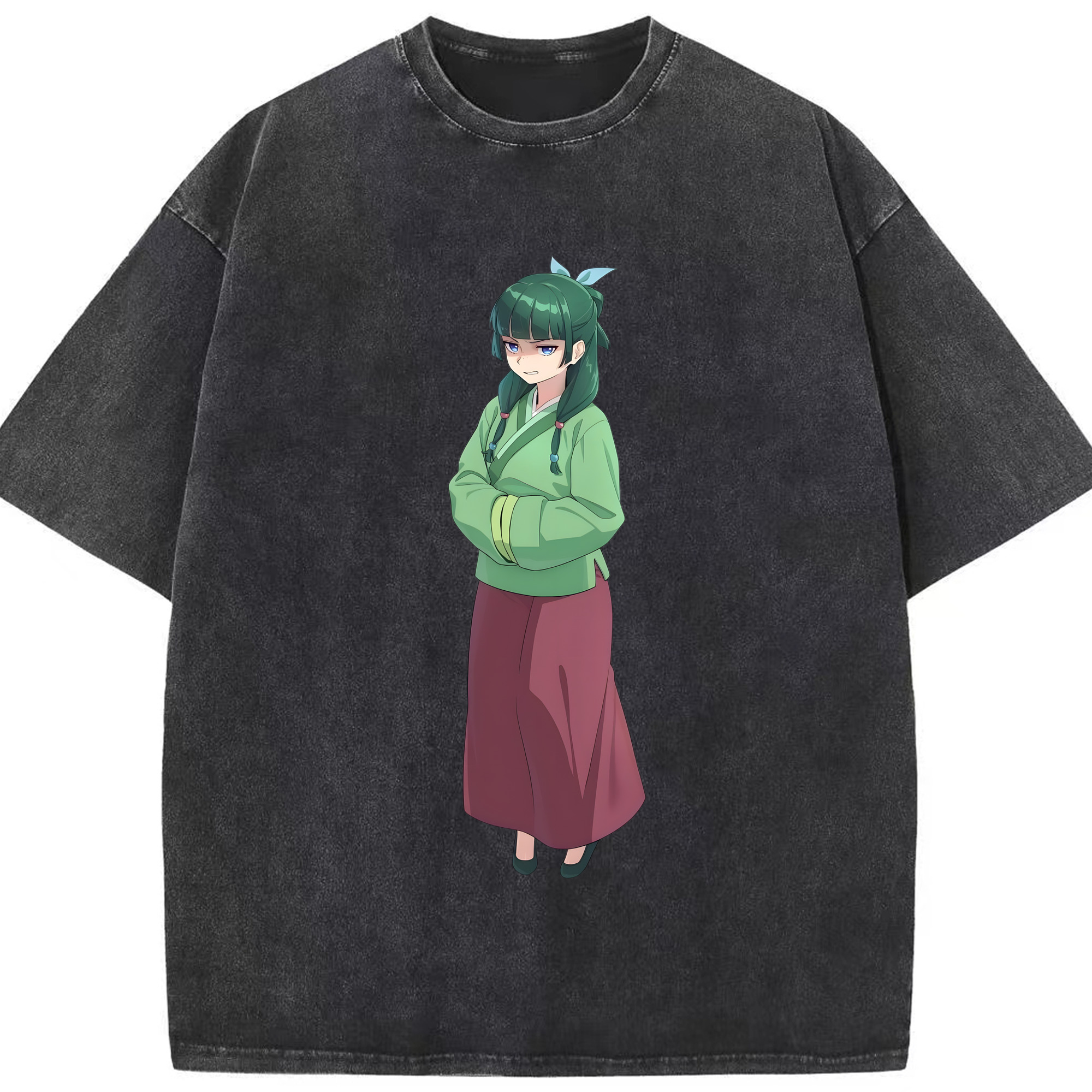 （画像用） 薬屋のひとりごと The Apothecary Diaries 綿100% ヴィンテージ風 半袖Tシャツ（フロントプリント）