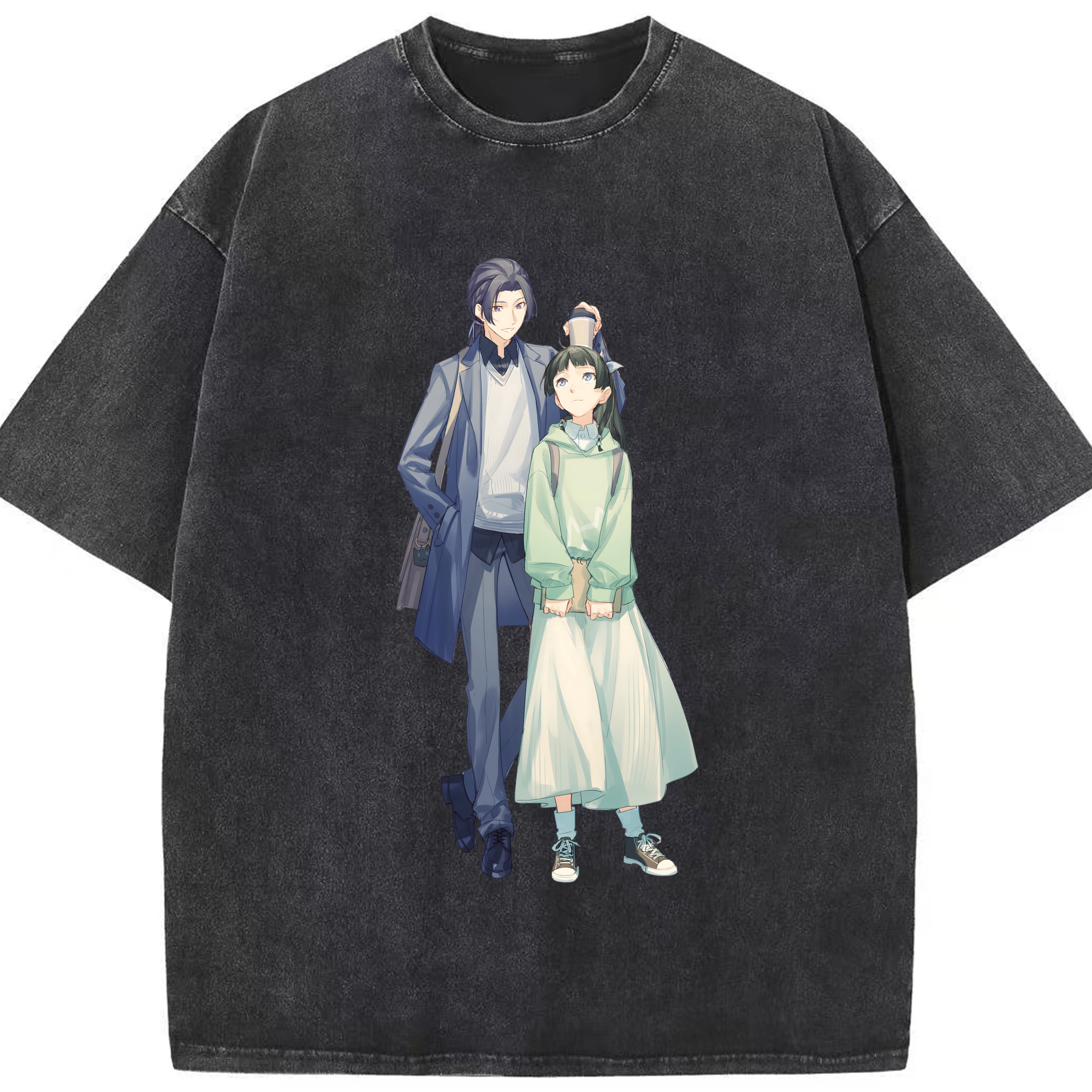 （画像用） 薬屋のひとりごと The Apothecary Diaries 綿100% ヴィンテージ風 半袖Tシャツ（フロントプリント）