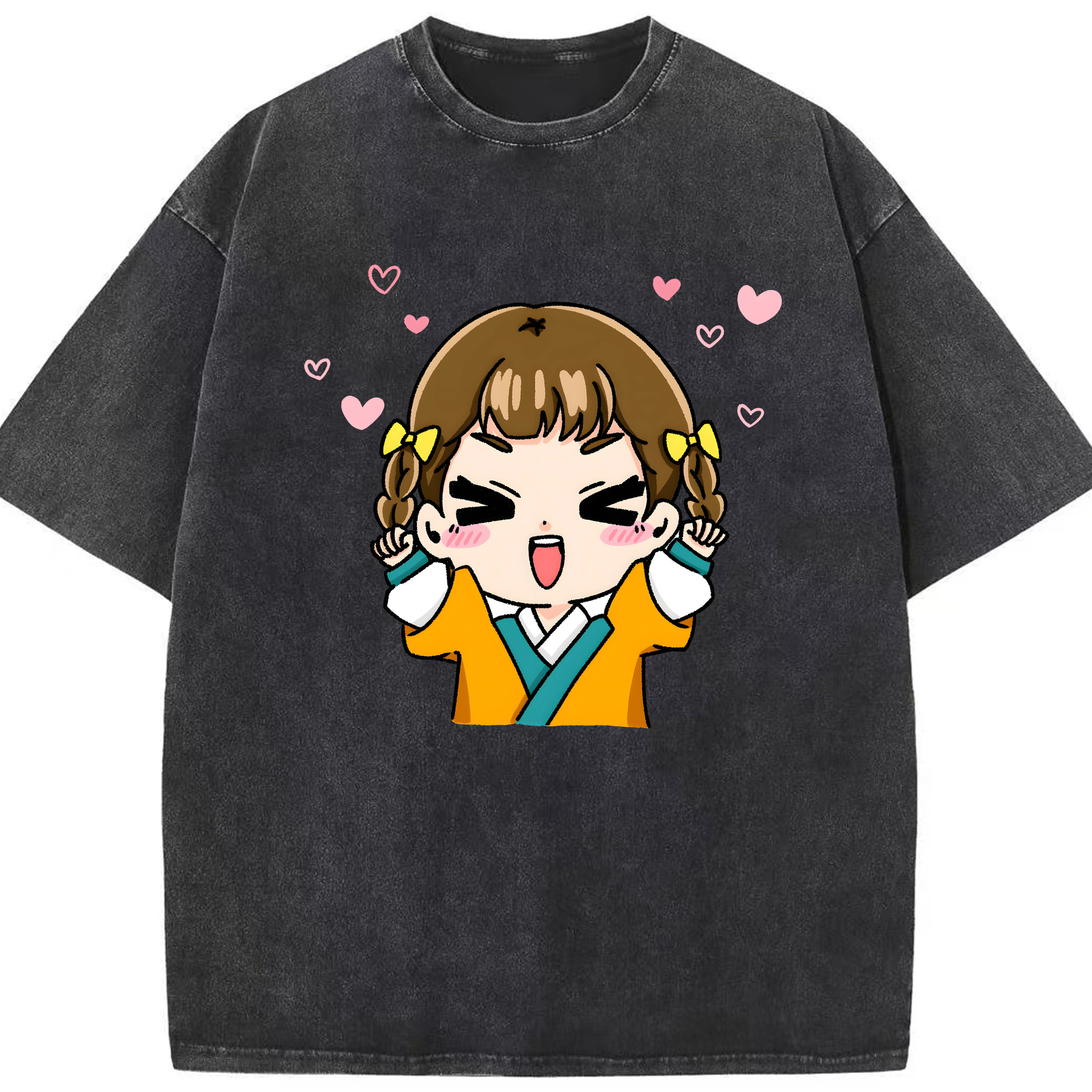 （画像用） 薬屋のひとりごと The Apothecary Diaries 綿100% ヴィンテージ風 半袖Tシャツ（フロントプリント）