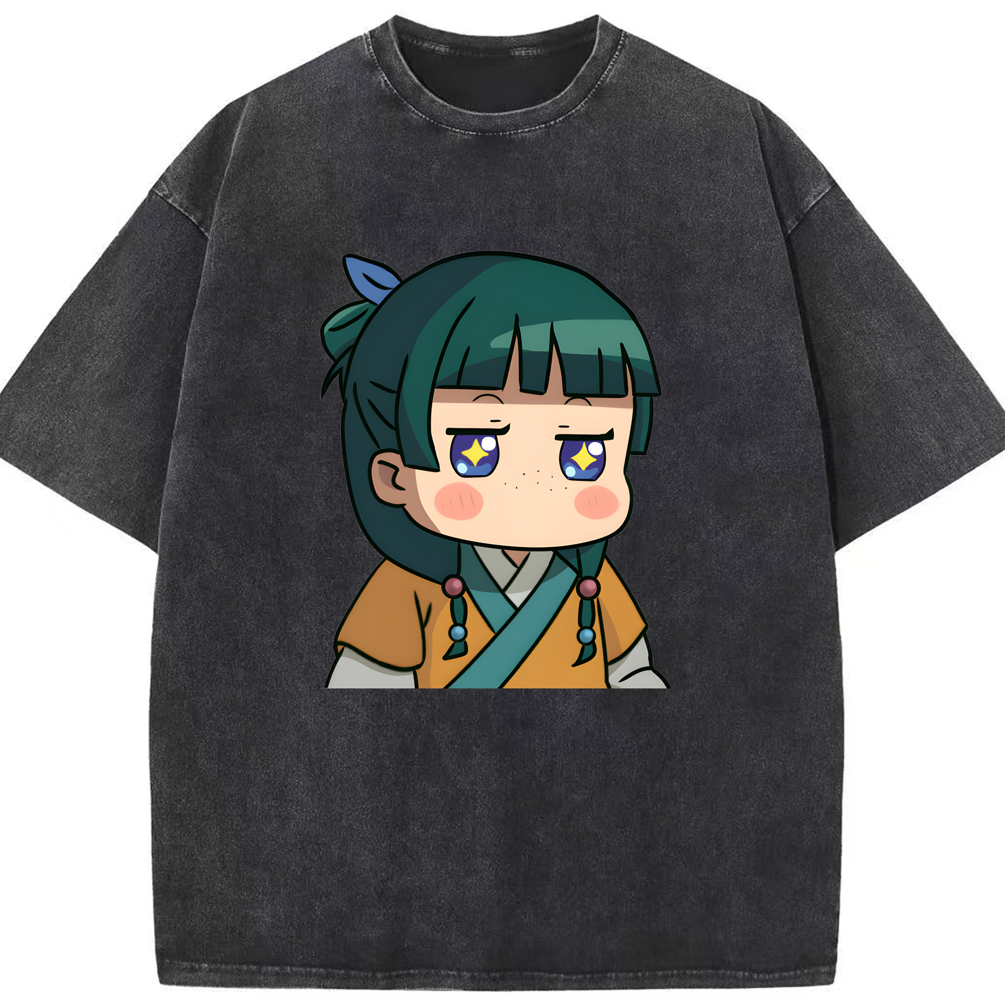 （画像用） 薬屋のひとりごと The Apothecary Diaries 綿100% ヴィンテージ風 半袖Tシャツ（フロントプリント）
