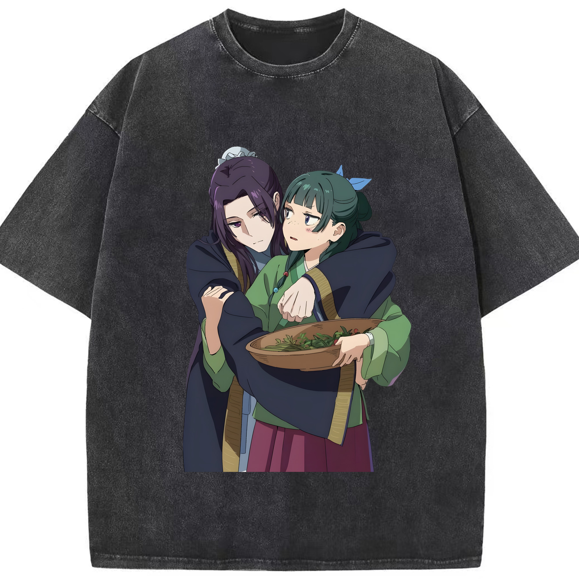 （画像用） 薬屋のひとりごと The Apothecary Diaries 綿100% ヴィンテージ風 半袖Tシャツ（フロントプリント）
