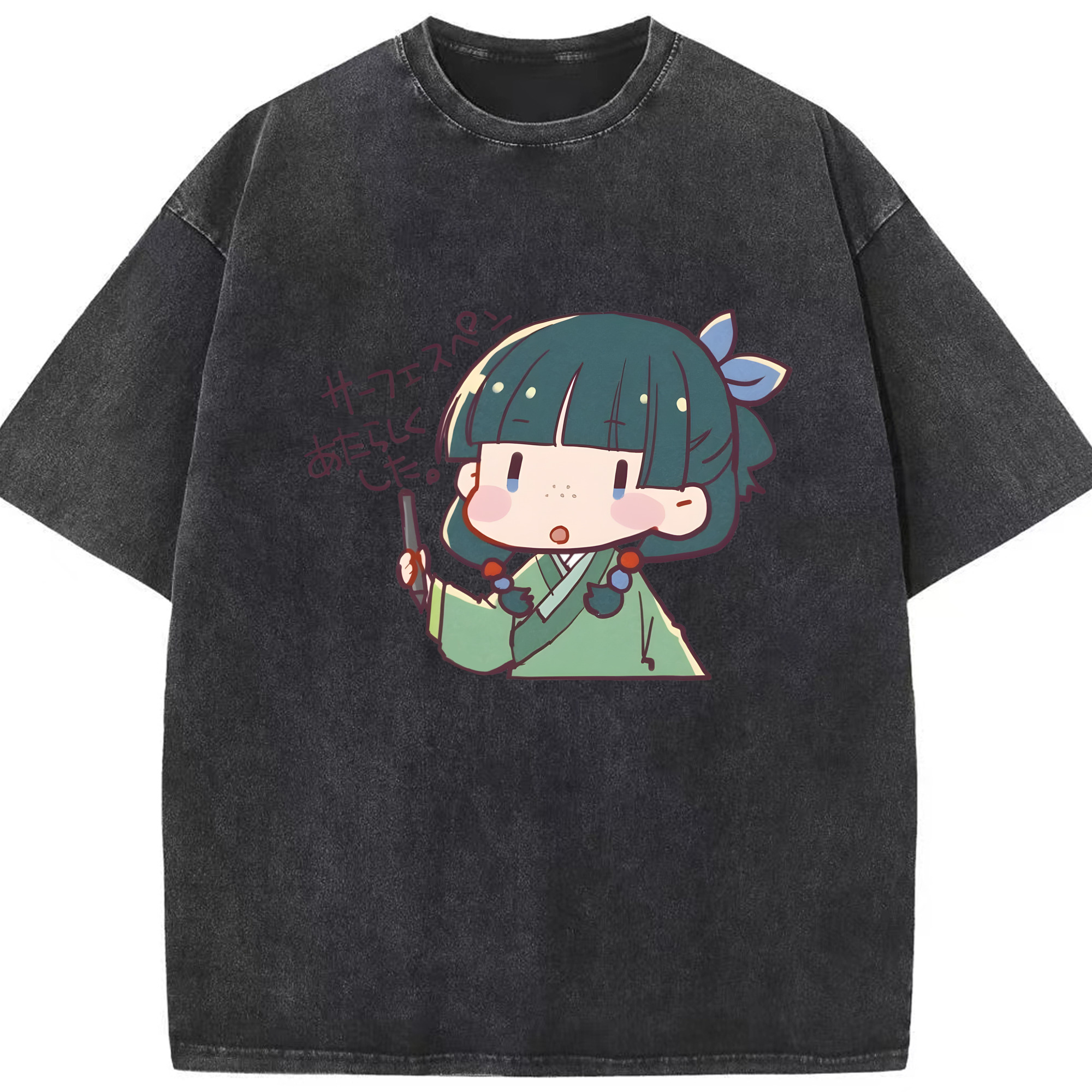 （画像用） 薬屋のひとりごと The Apothecary Diaries 綿100% ヴィンテージ風 半袖Tシャツ（フロントプリント）