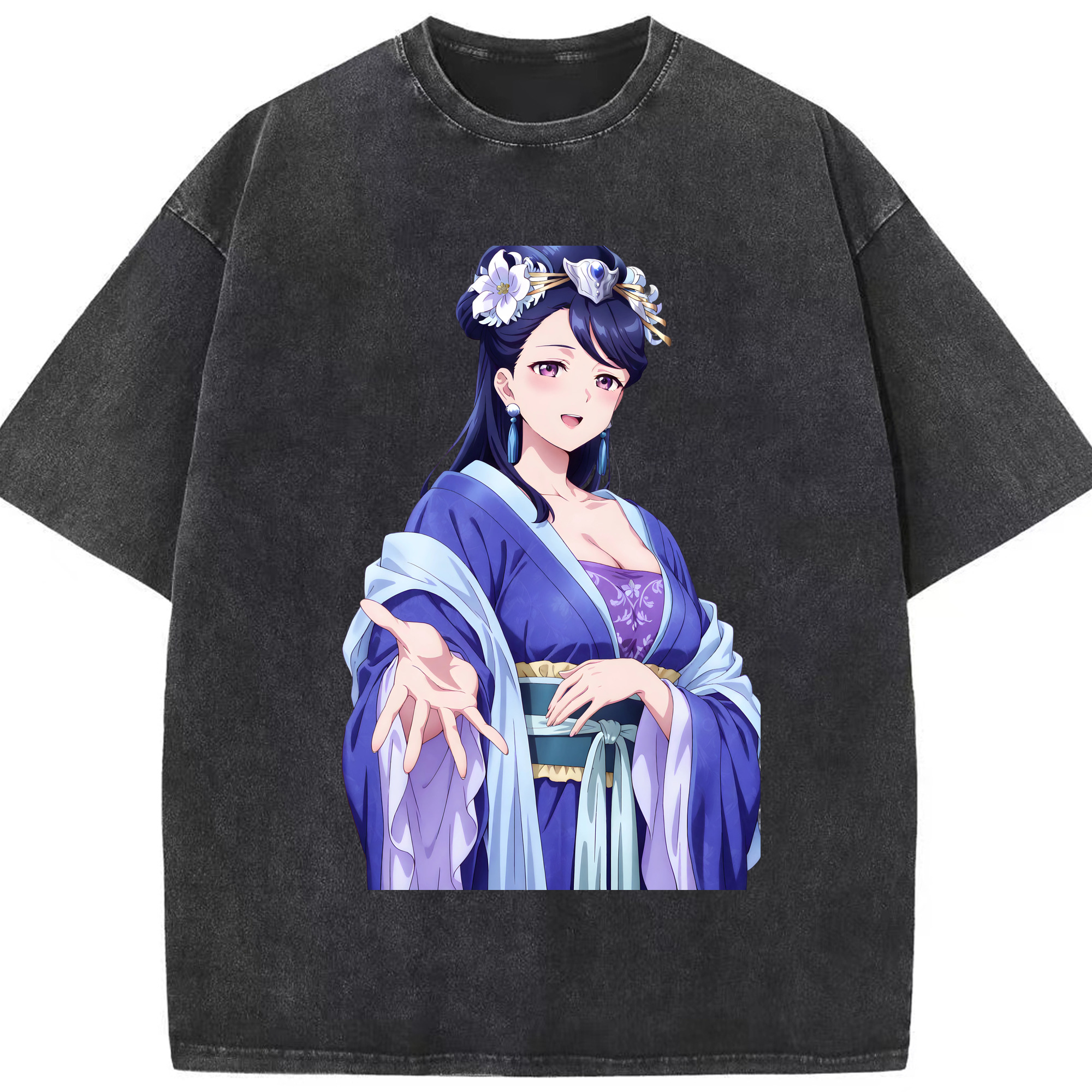 （画像用） 薬屋のひとりごと The Apothecary Diaries 綿100% ヴィンテージ風 半袖Tシャツ（フロントプリント）