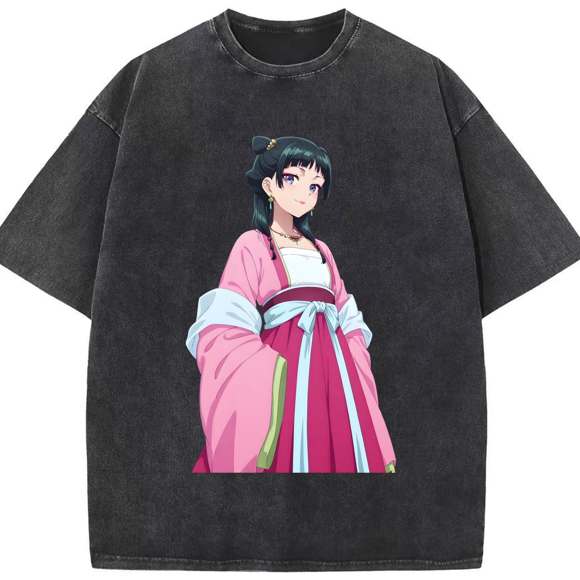 （画像用） 薬屋のひとりごと The Apothecary Diaries 綿100% ヴィンテージ風 半袖Tシャツ（フロントプリント）