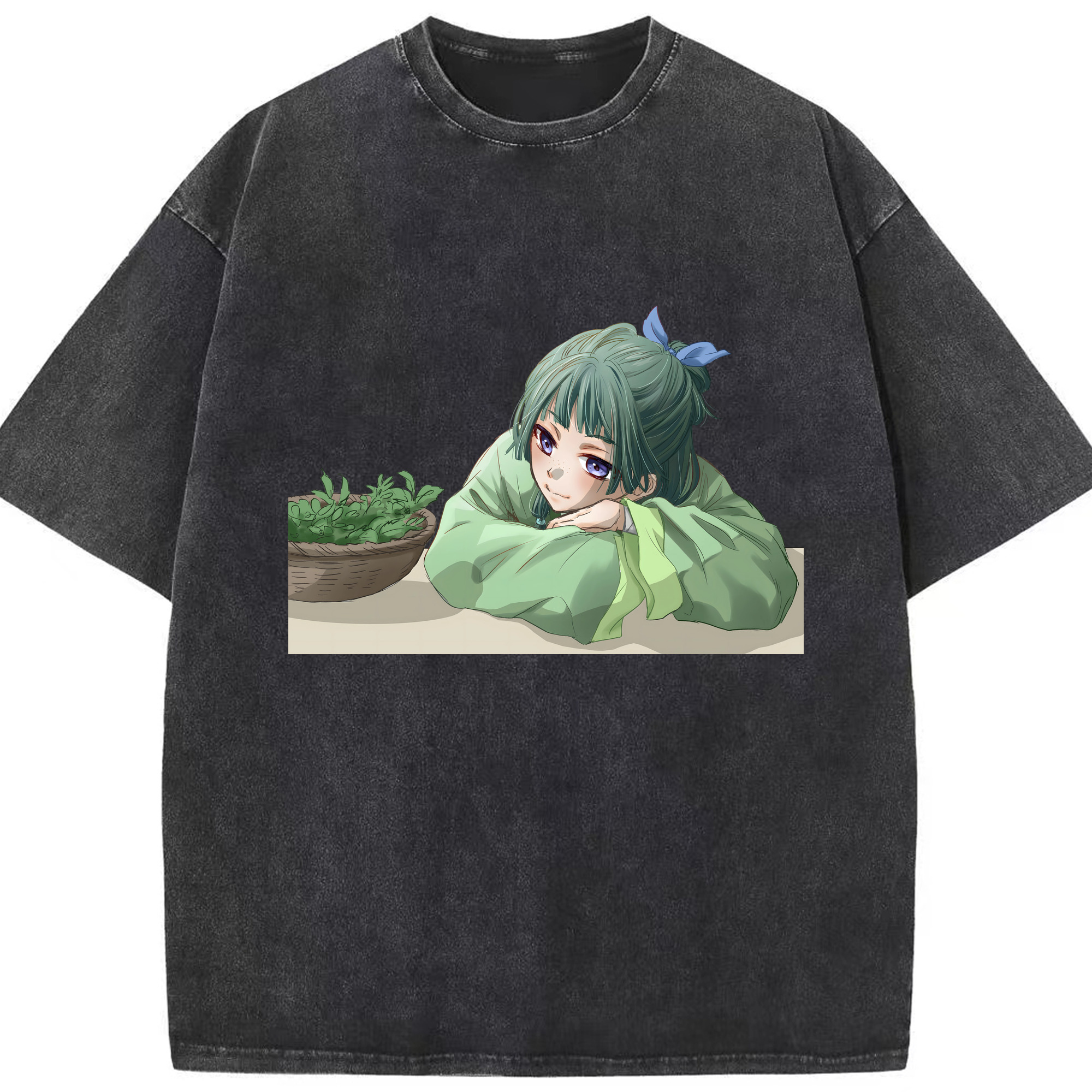（画像用） 薬屋のひとりごと The Apothecary Diaries 綿100% ヴィンテージ風 半袖Tシャツ（フロントプリント）