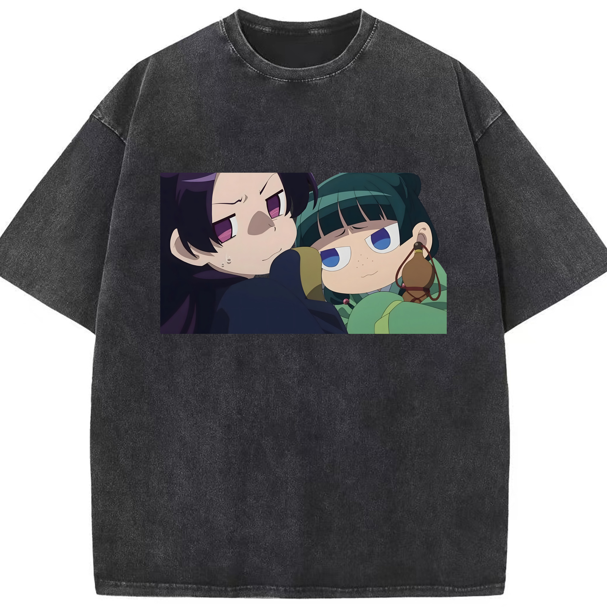 （画像用） 薬屋のひとりごと The Apothecary Diaries 綿100% ヴィンテージ風 半袖Tシャツ（フロントプリント）