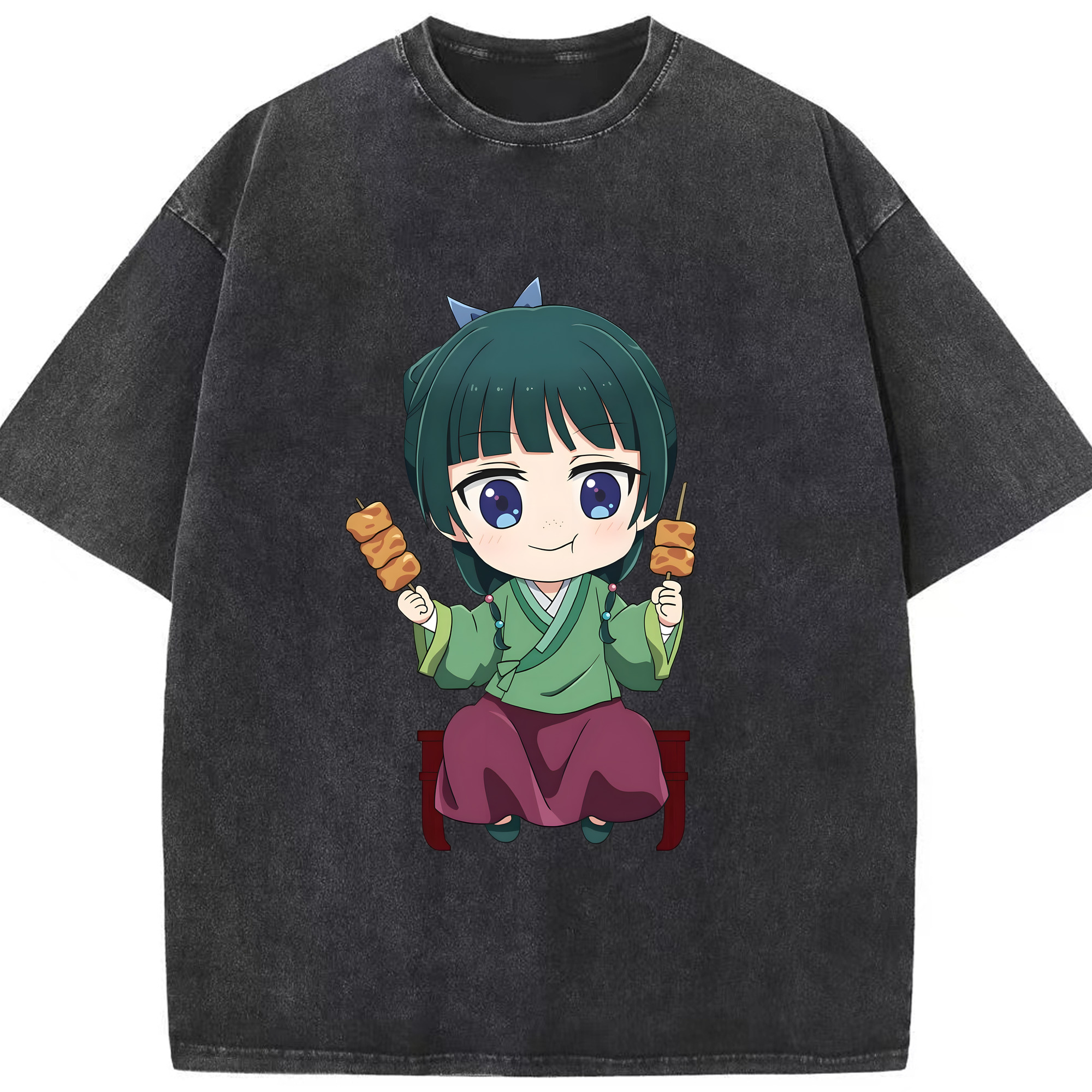 （画像用） 薬屋のひとりごと The Apothecary Diaries 綿100% ヴィンテージ風 半袖Tシャツ（フロントプリント）