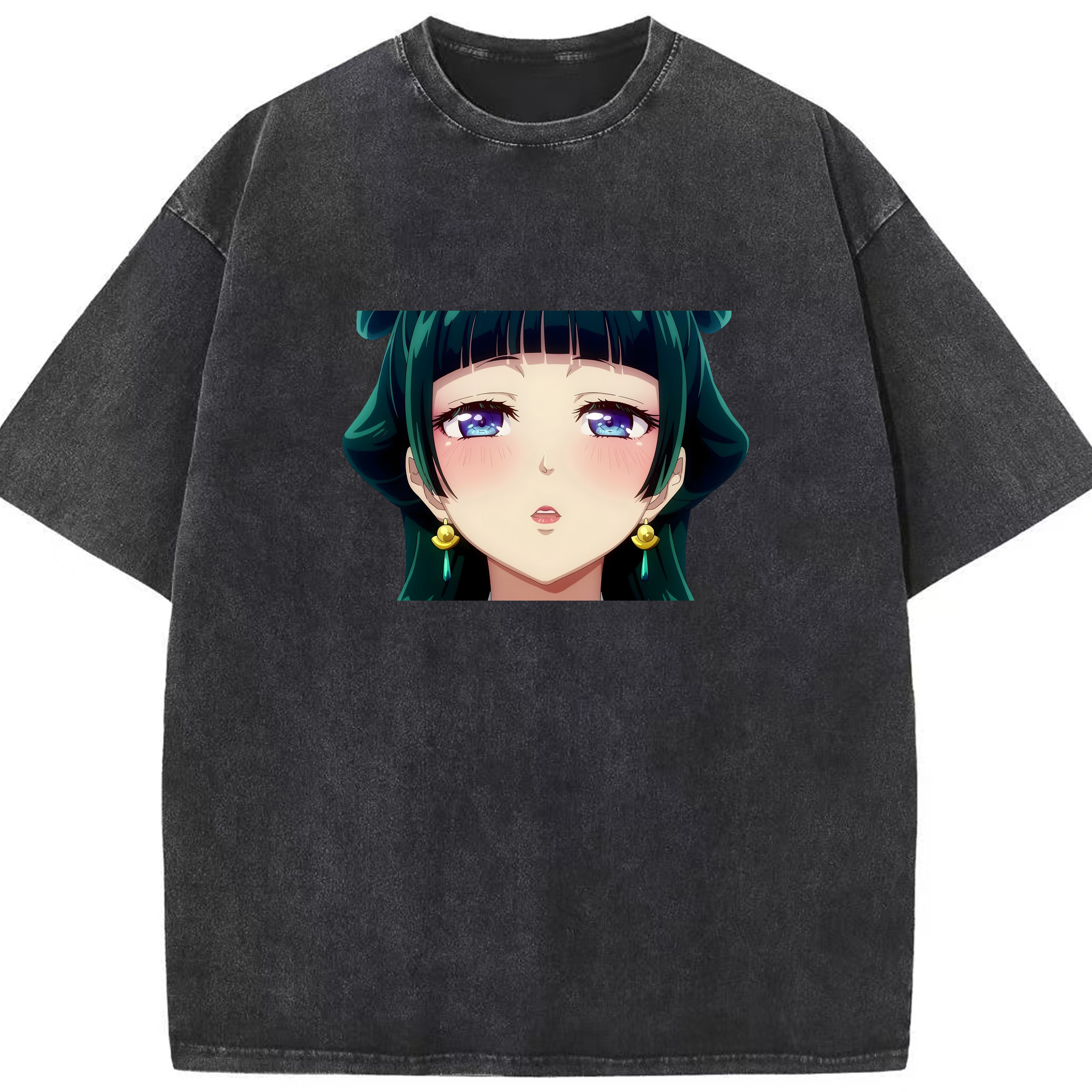 （画像用） 薬屋のひとりごと The Apothecary Diaries 綿100% ヴィンテージ風 半袖Tシャツ（フロントプリント）