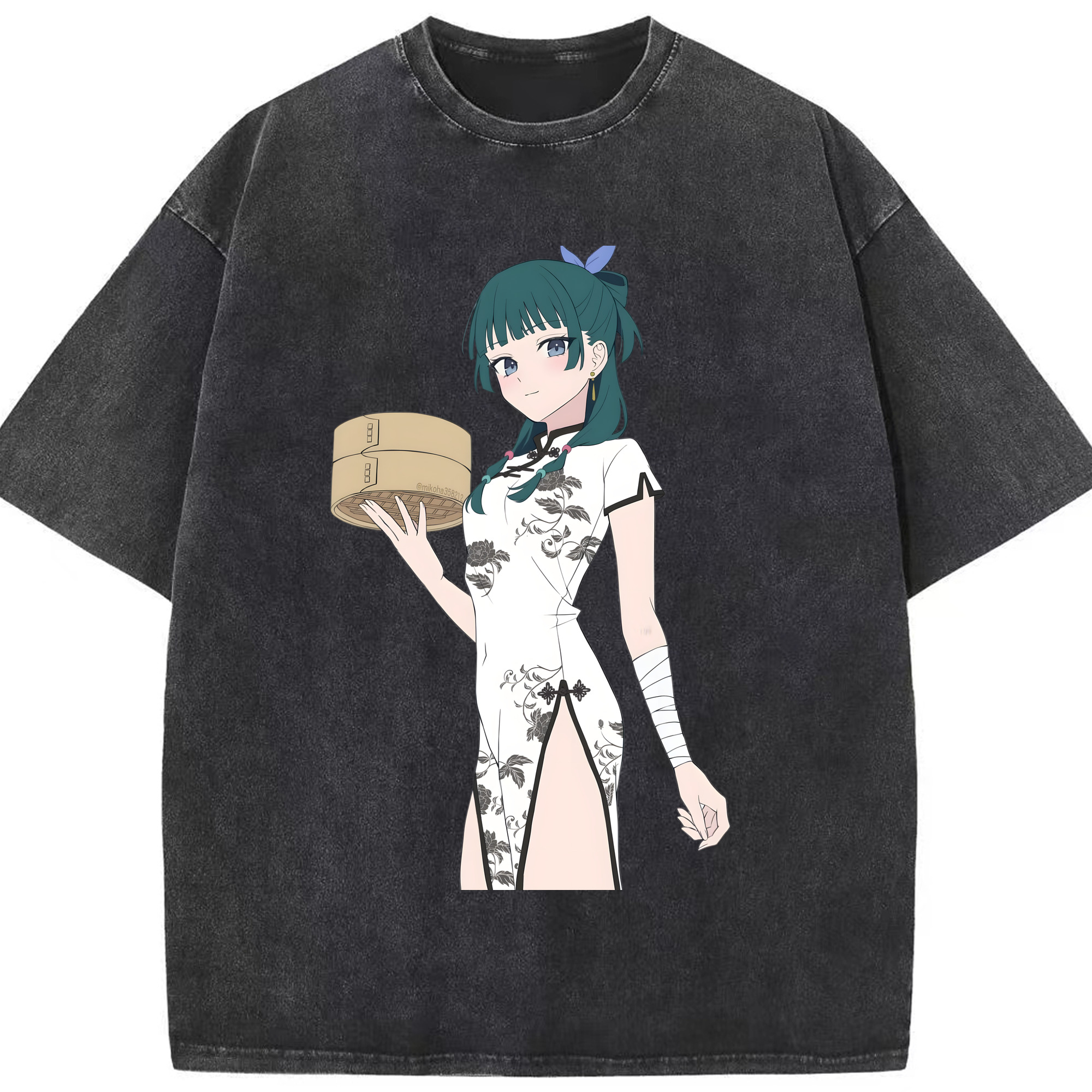 （画像用） 薬屋のひとりごと The Apothecary Diaries 綿100% ヴィンテージ風 半袖Tシャツ（フロントプリント）