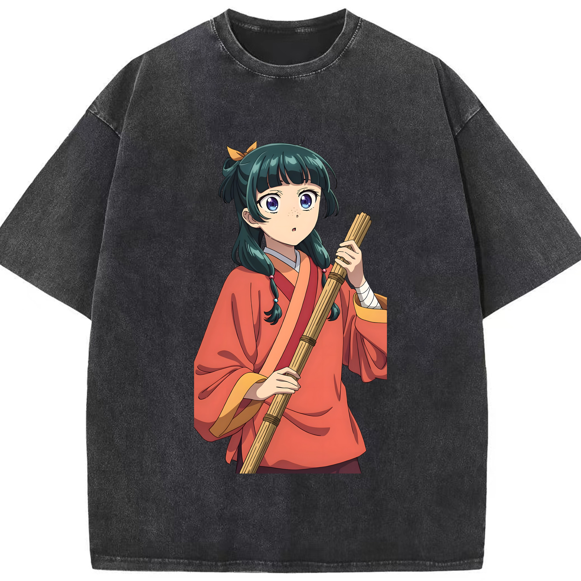 （画像用） 薬屋のひとりごと The Apothecary Diaries 綿100% ヴィンテージ風 半袖Tシャツ（フロントプリント）
