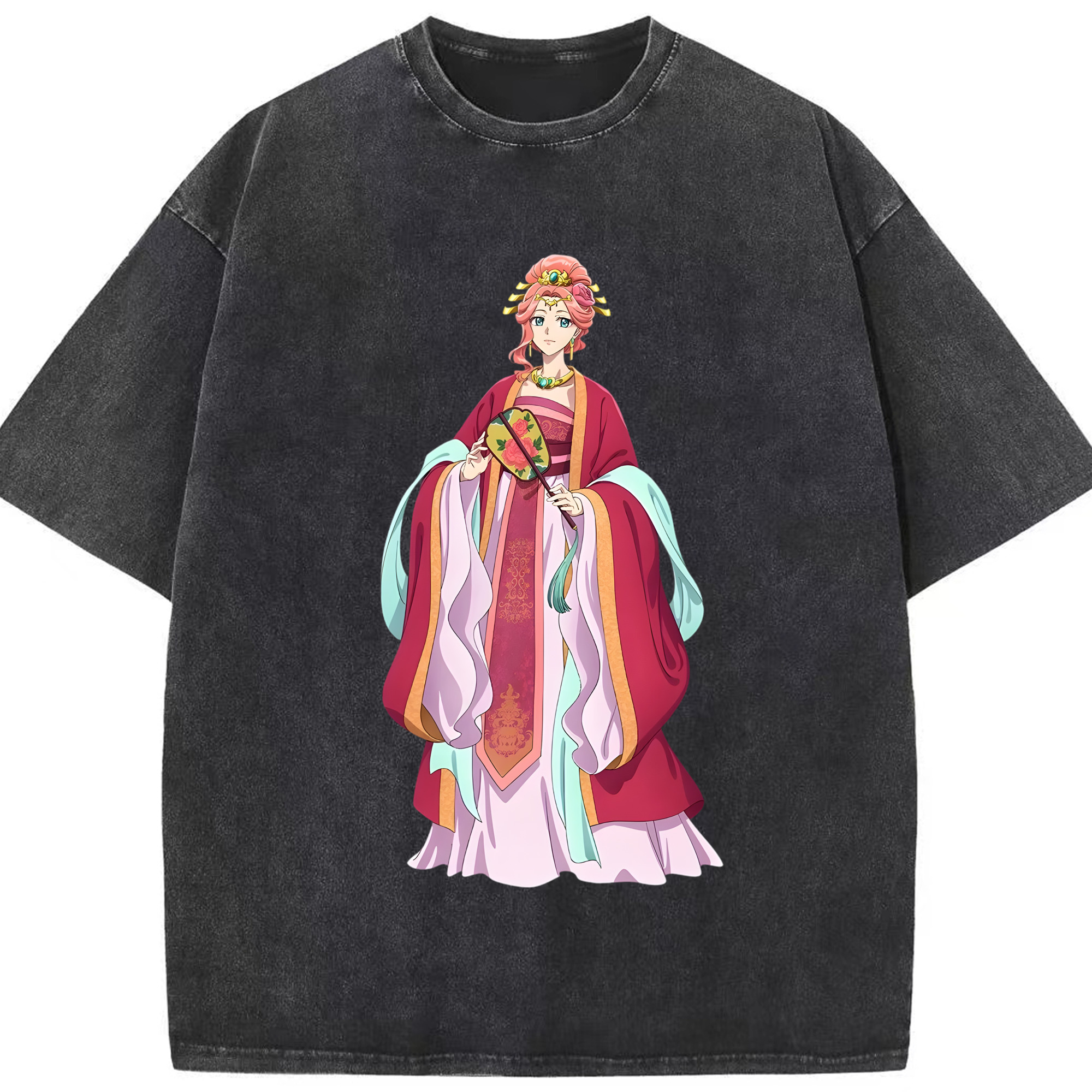 （画像用） 薬屋のひとりごと The Apothecary Diaries 綿100% ヴィンテージ風 半袖Tシャツ（フロントプリント）