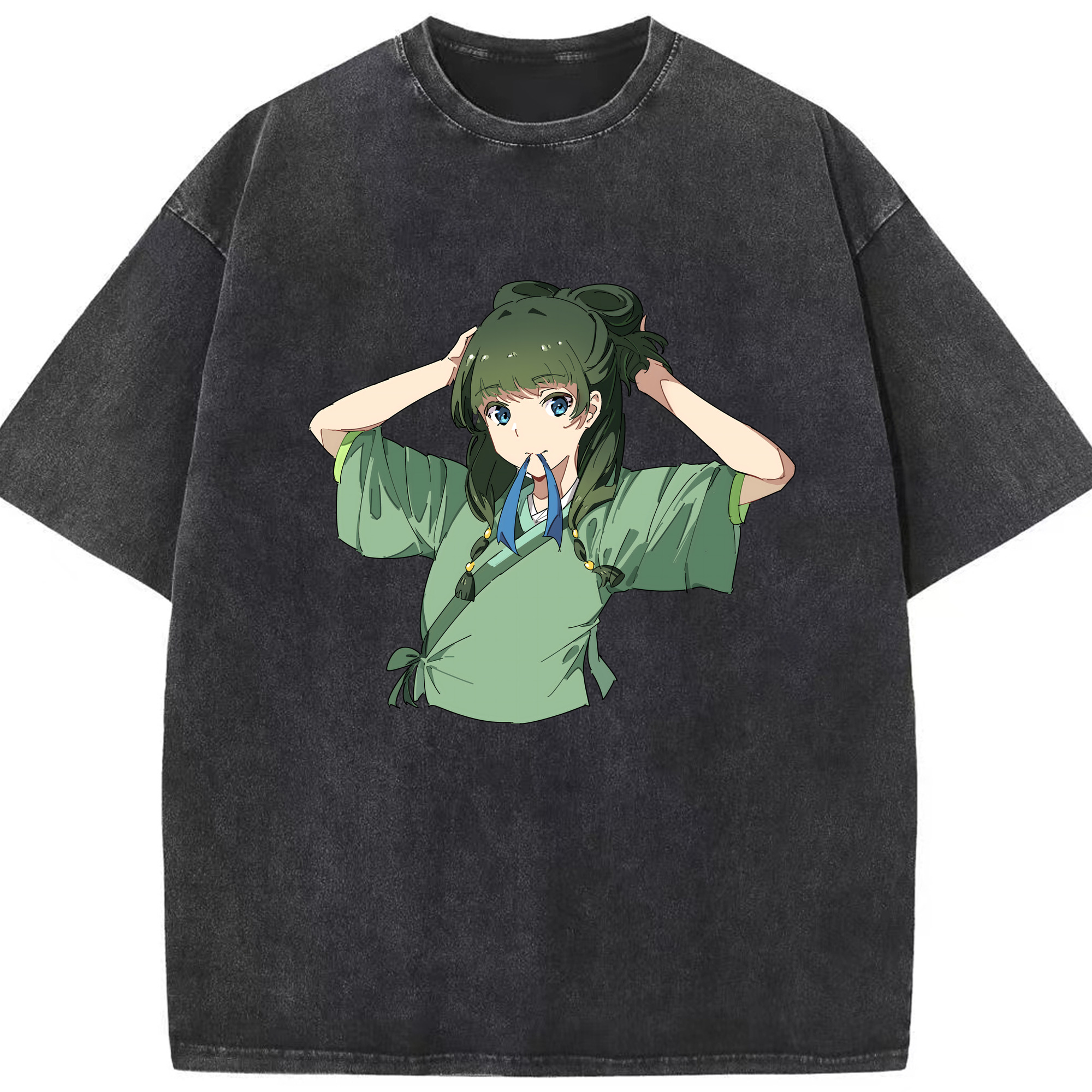 （画像用） 薬屋のひとりごと The Apothecary Diaries 綿100% ヴィンテージ風 半袖Tシャツ（フロントプリント）
