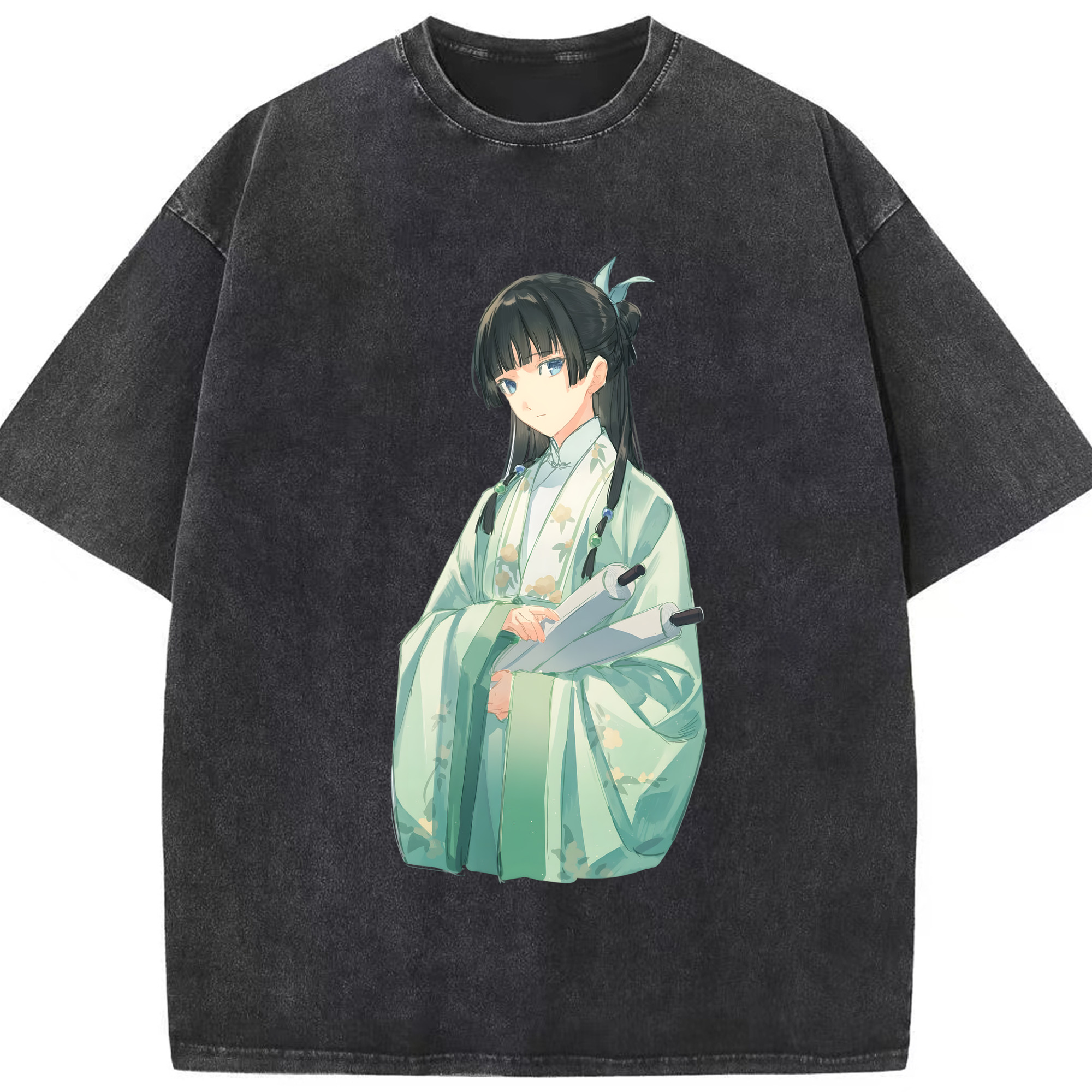 （画像用） 薬屋のひとりごと The Apothecary Diaries 綿100% ヴィンテージ風 半袖Tシャツ（フロントプリント）