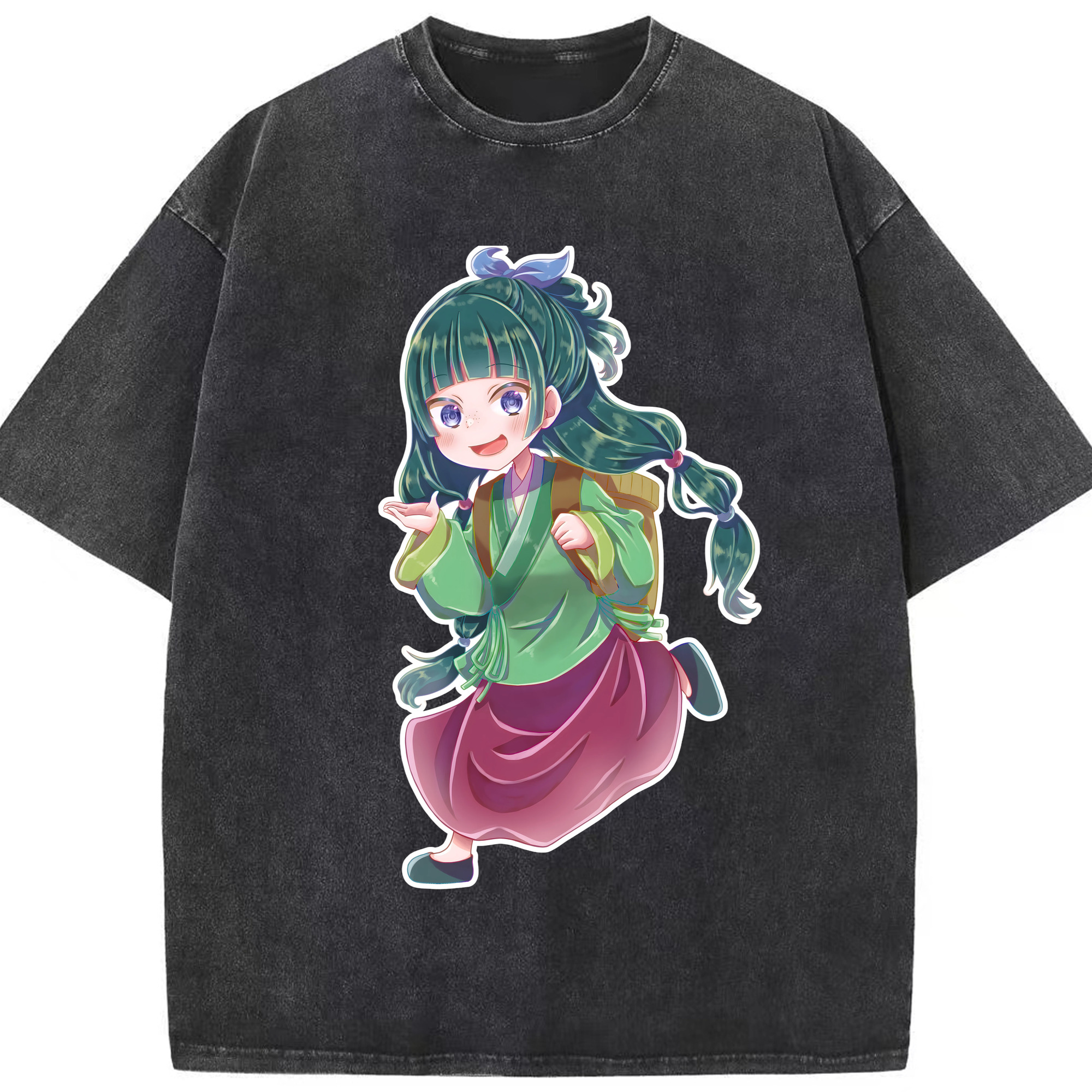 （画像用） 薬屋のひとりごと The Apothecary Diaries 綿100% ヴィンテージ風 半袖Tシャツ（フロントプリント）